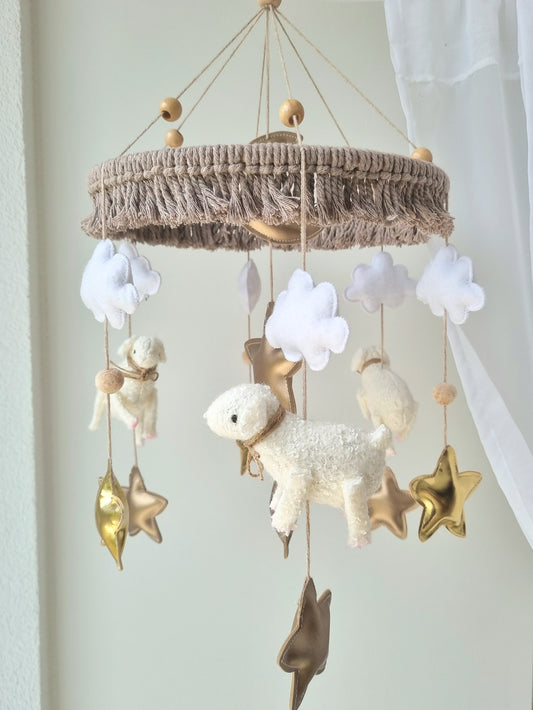 Baby Mobile Schäfchen