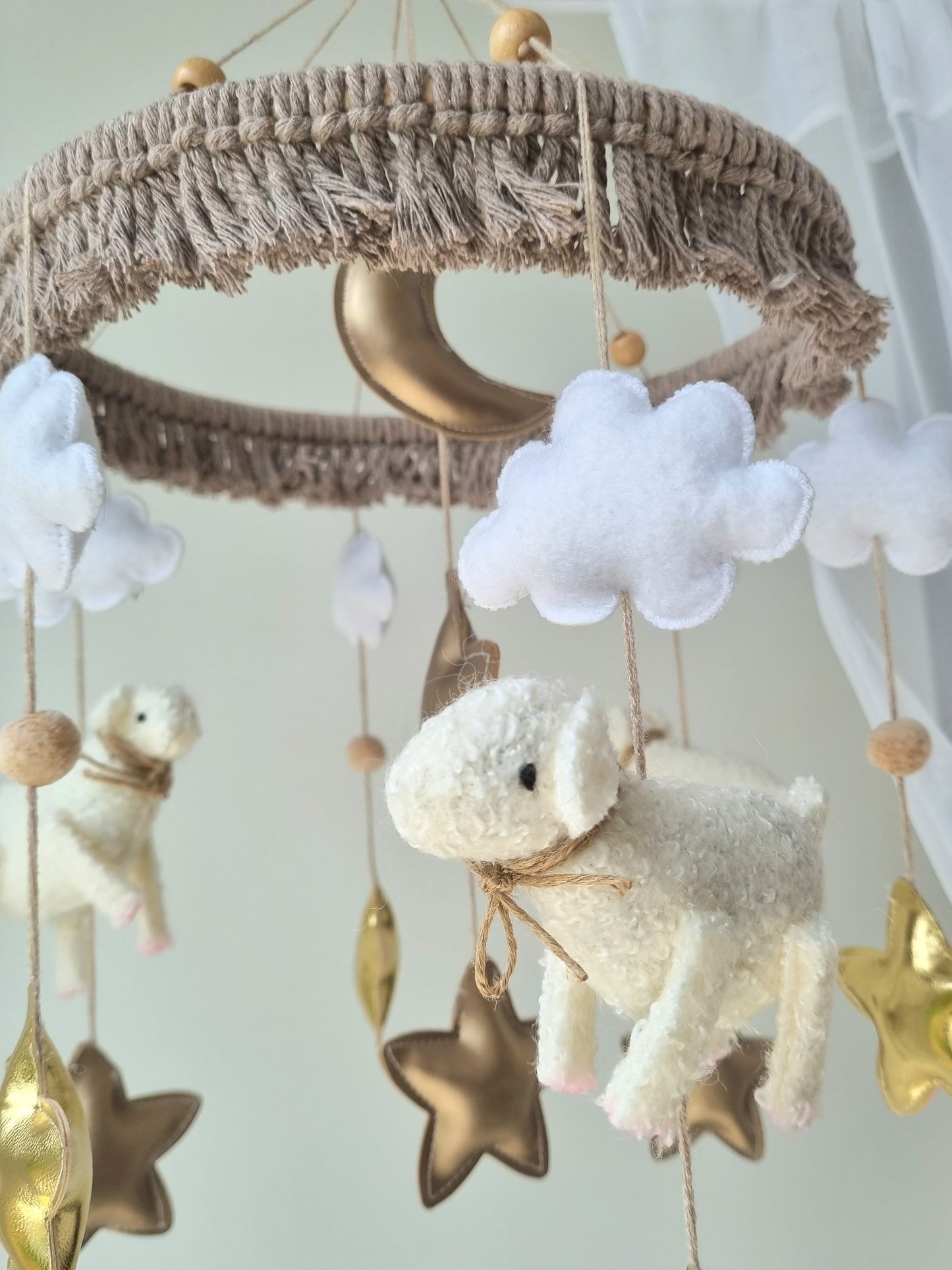 Baby Mobile Schäfchen