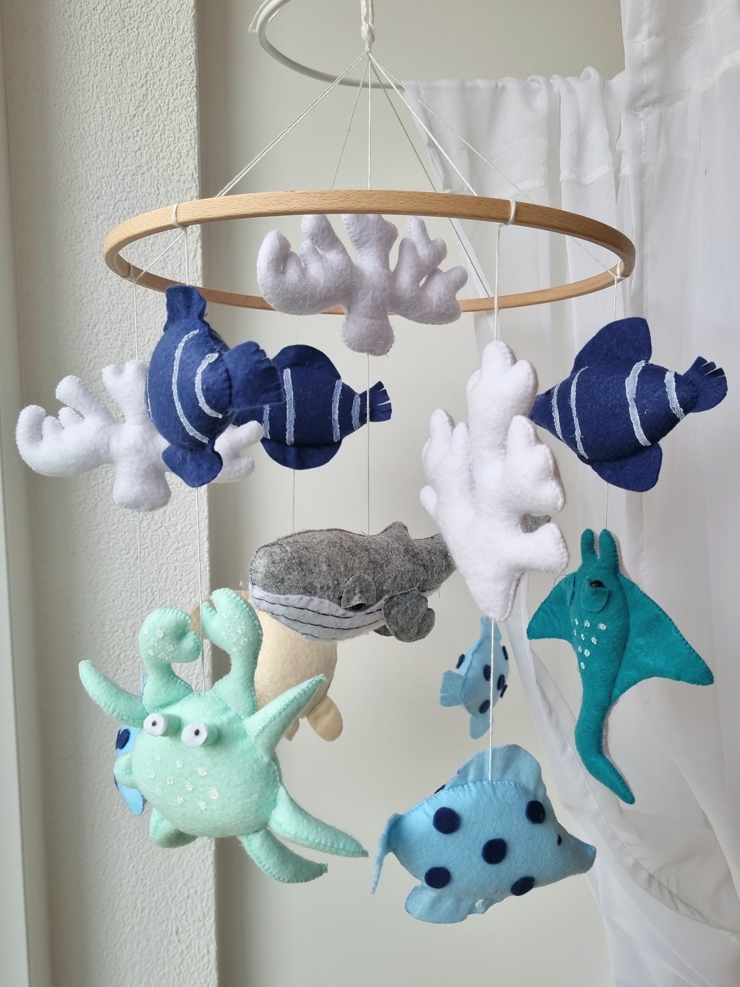 Baby Mobile Meerestierchen