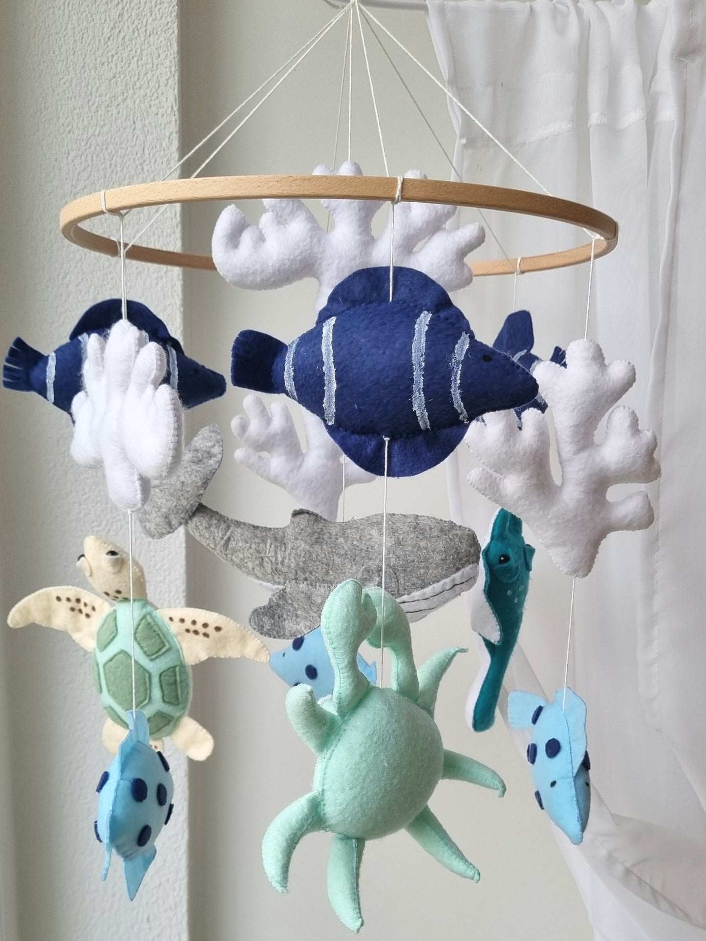 Baby Mobile Meerestierchen