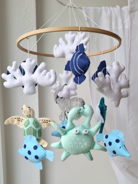 Baby Mobile Meerestierchen