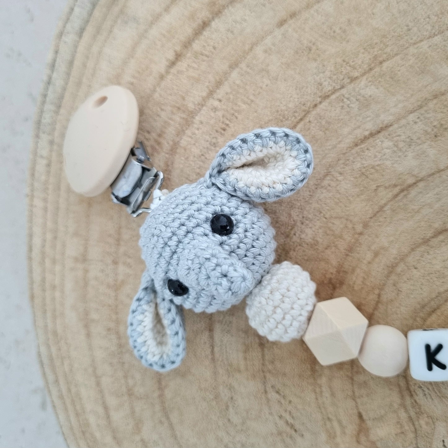 Schnullerkette Elefäntchen blau