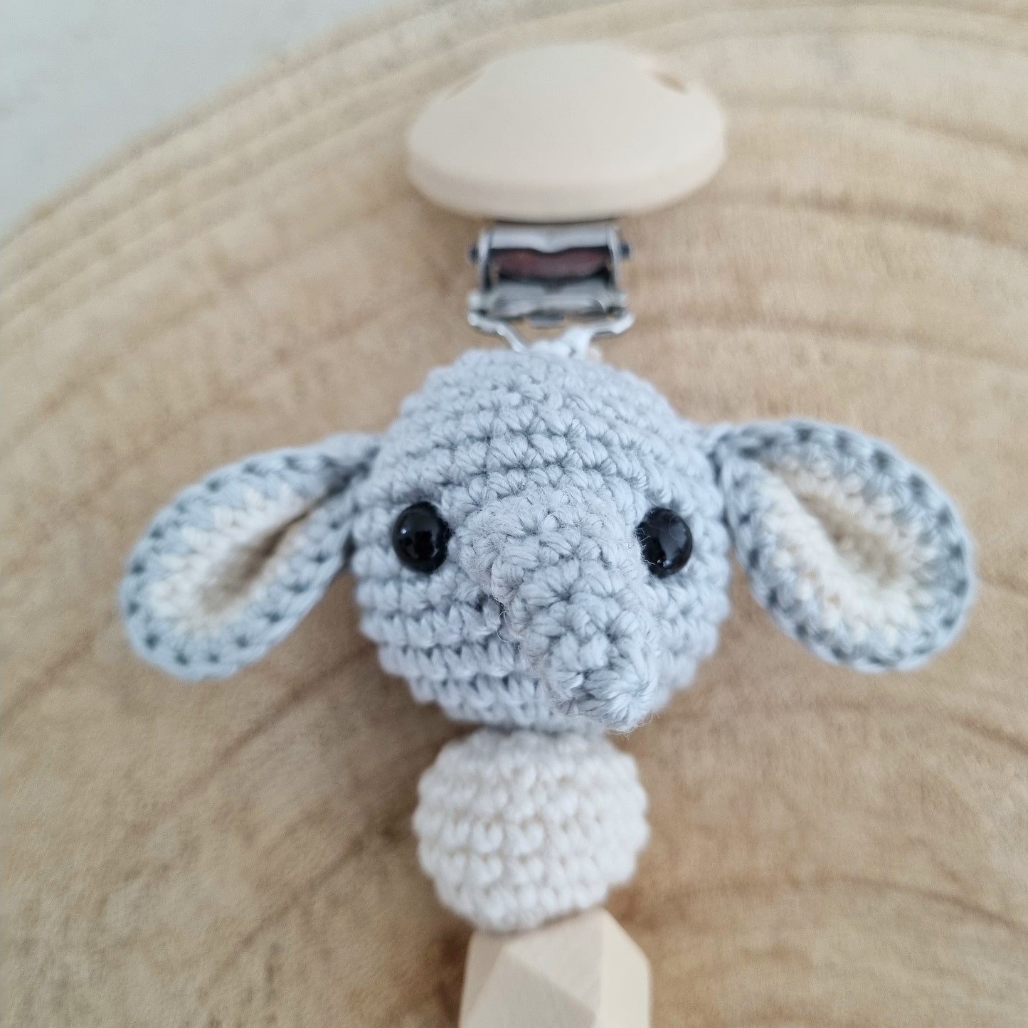 Schnullerkette Elefäntchen blau
