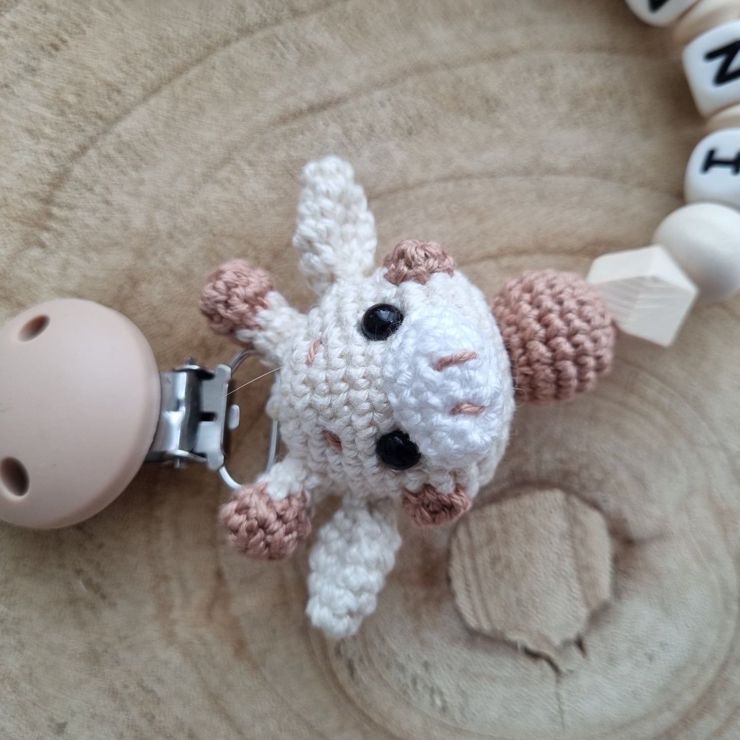 Schnullerkette süsse Giraffe