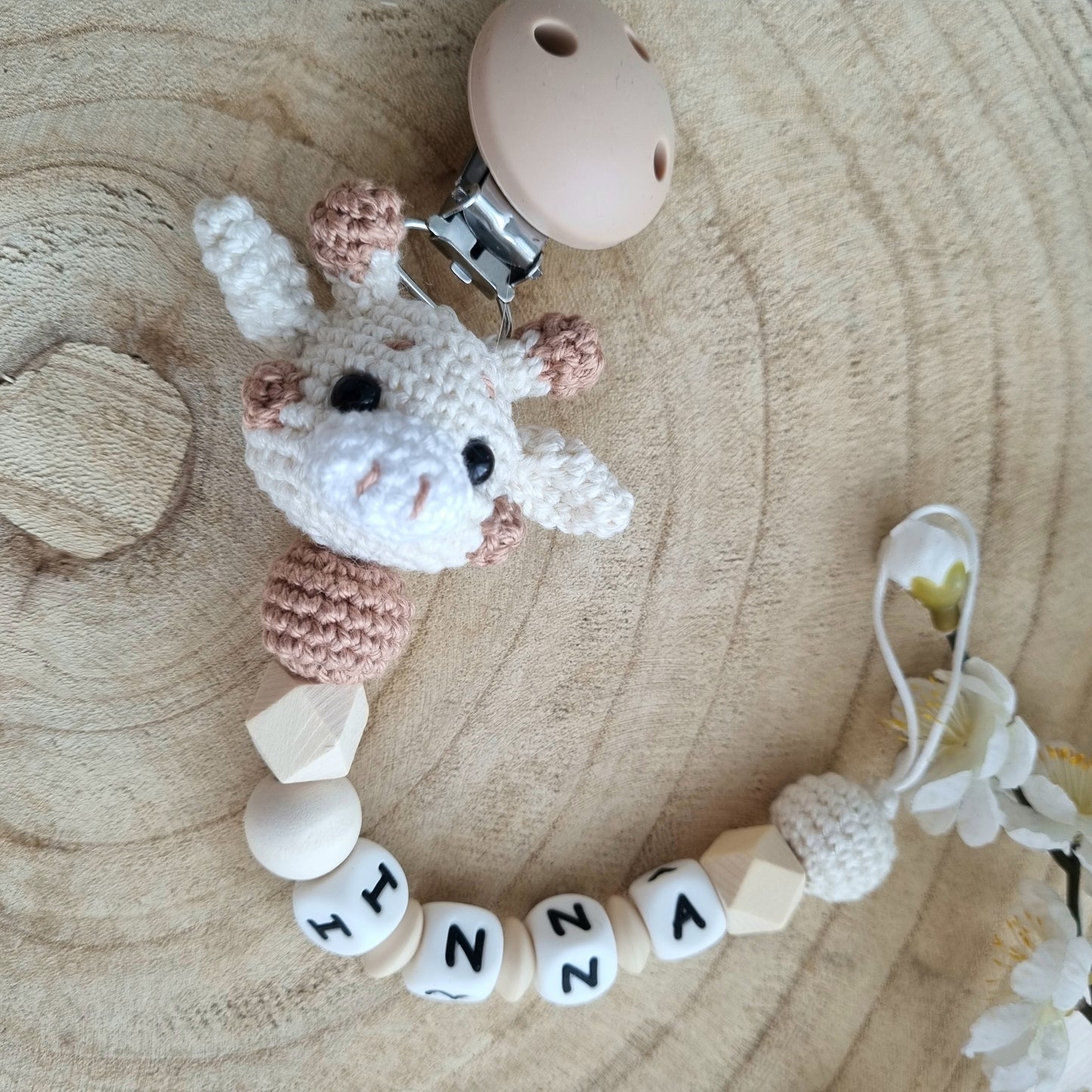 Schnullerkette süsse Giraffe