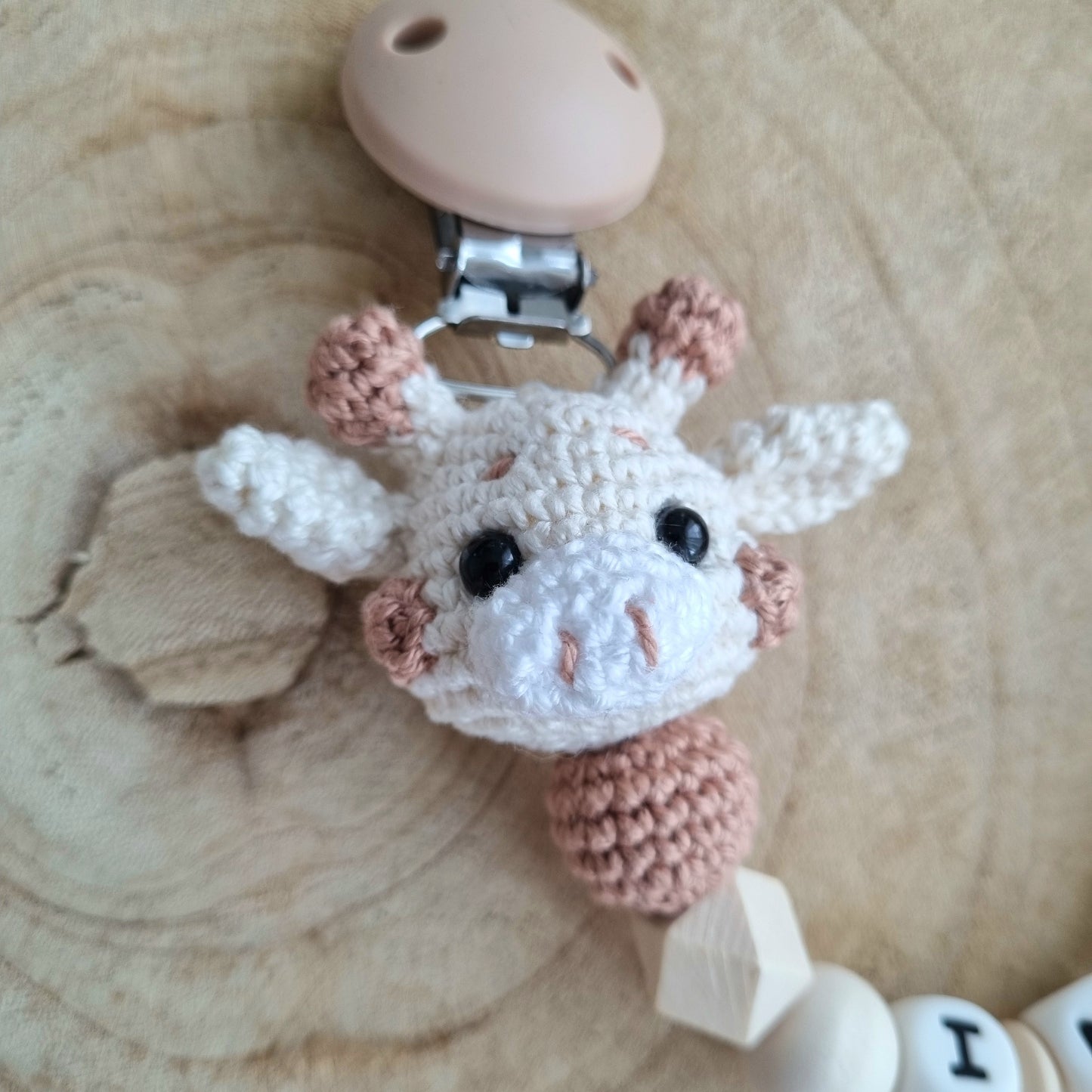 Schnullerkette süsse Giraffe