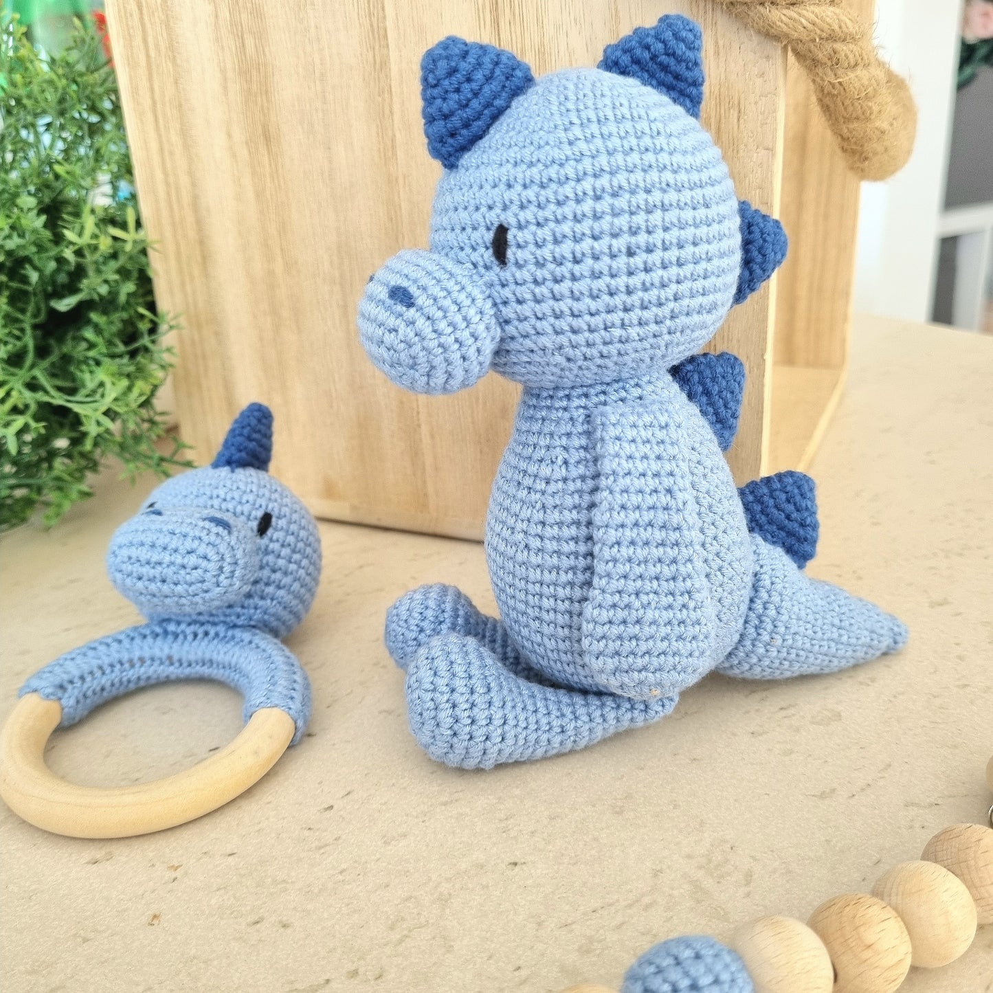 XXL Set Crochet Liebe Dino