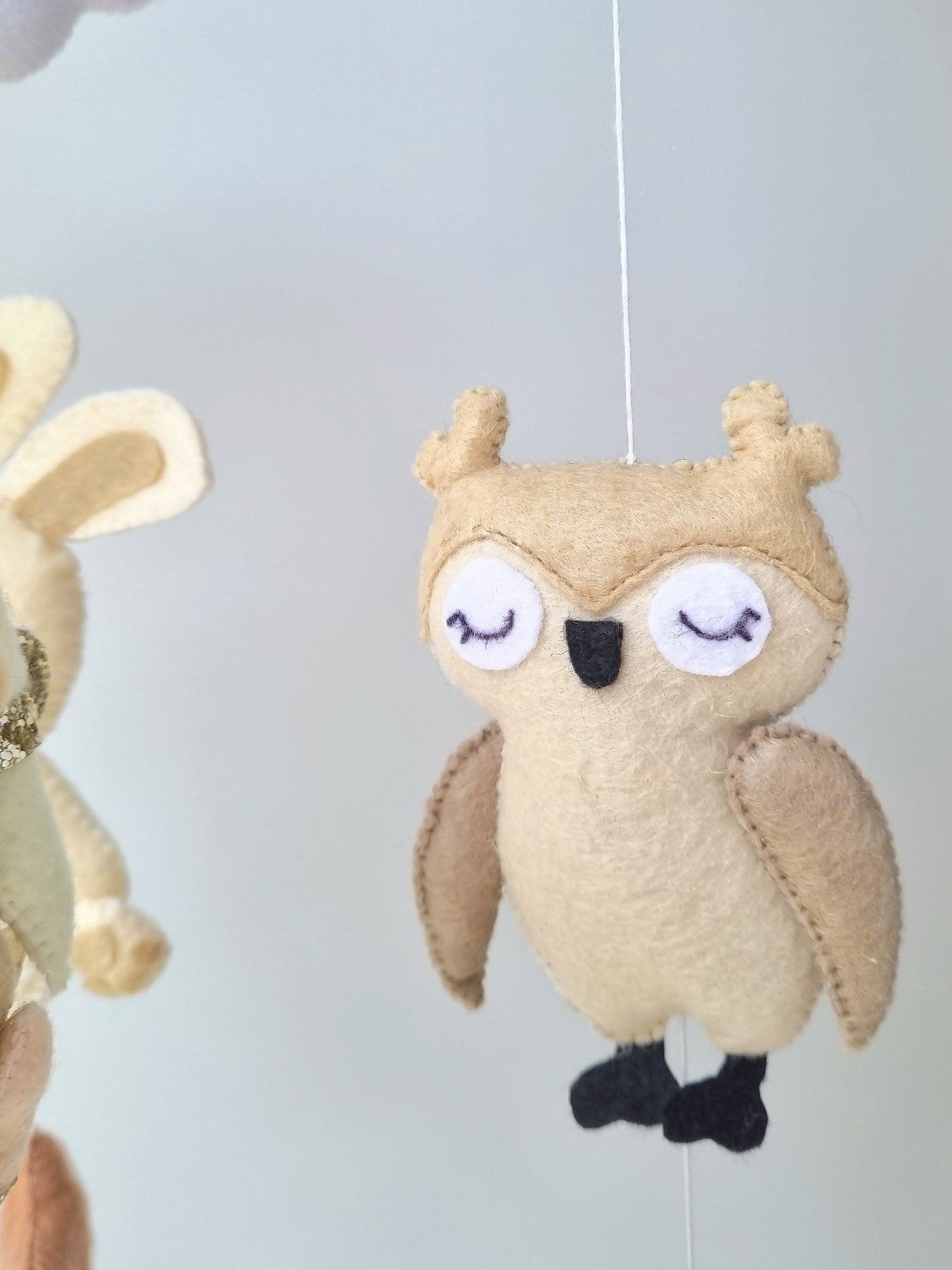 Baby Mobile Engelchen beige/gold