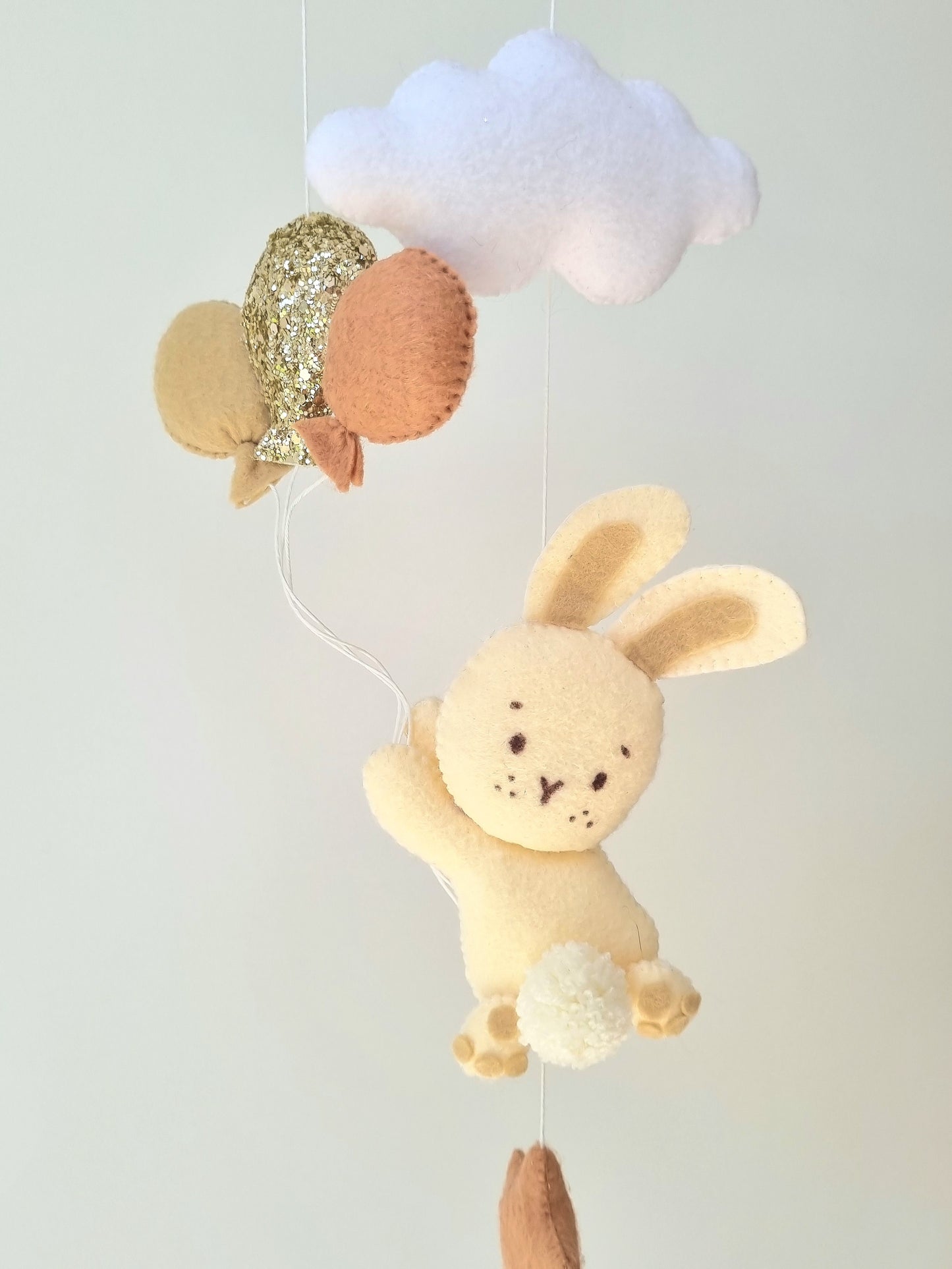 Baby Mobile Engelchen beige/gold
