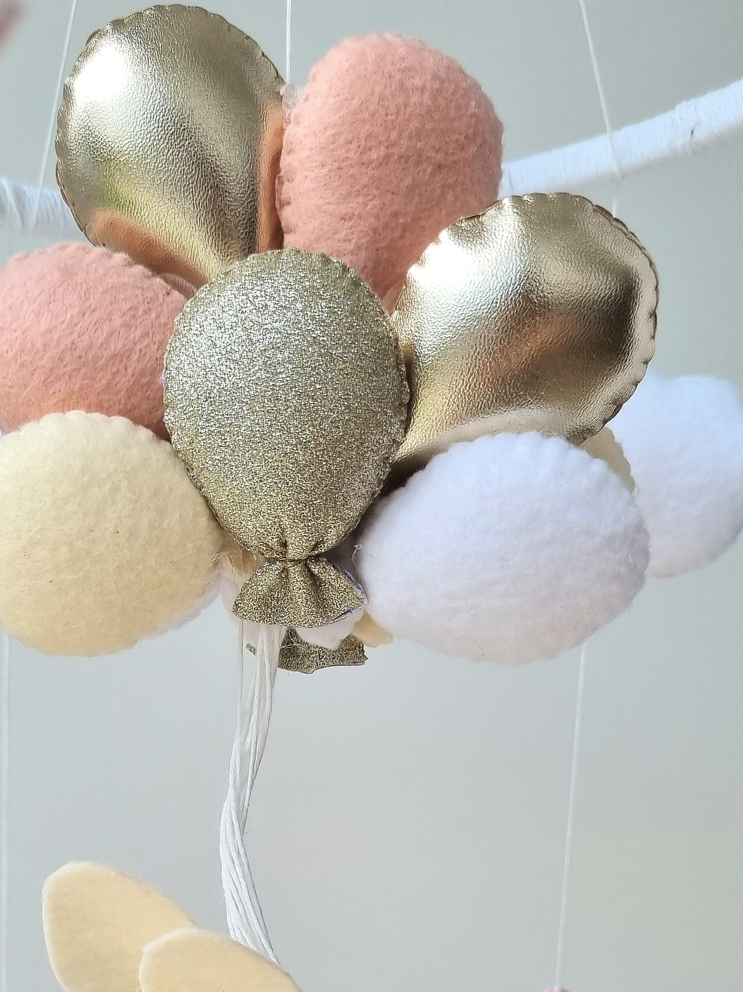 Baby Mobile Häschen rosa