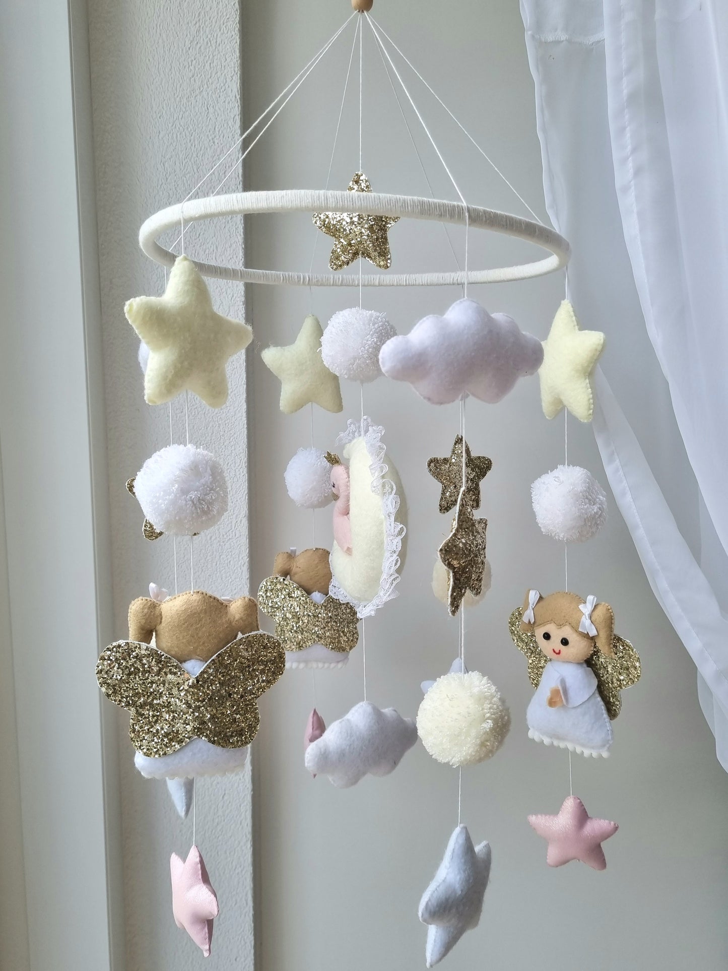 Baby Mobile Engelchen rosa