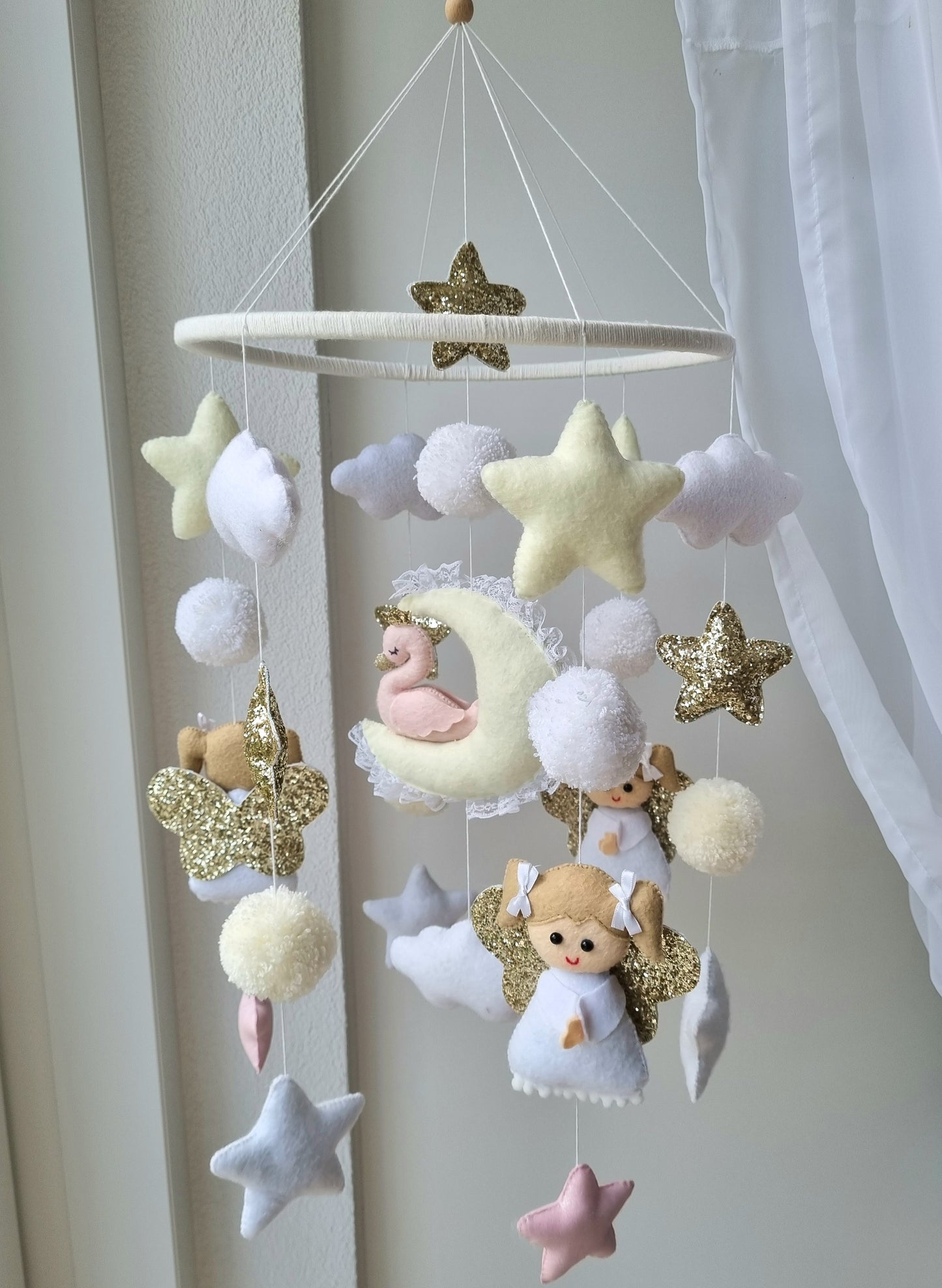 Baby Mobile Engelchen rosa