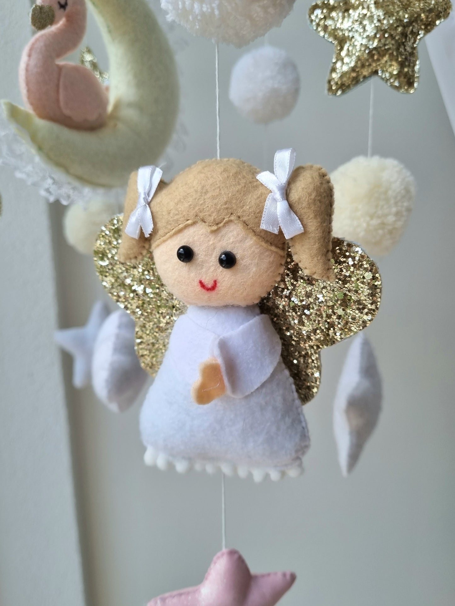 Baby Mobile Engelchen rosa