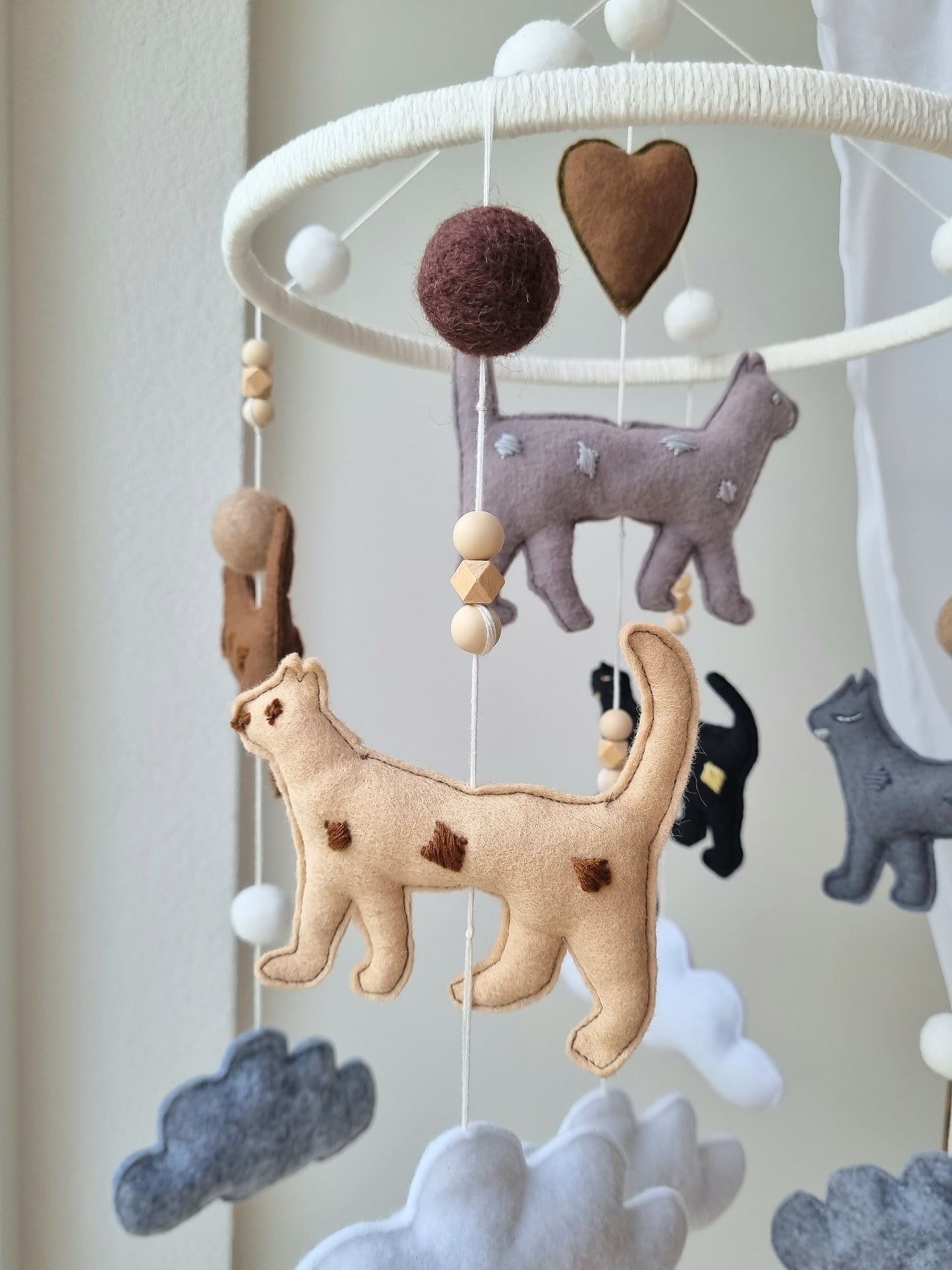 Baby Mobile Nature Cats