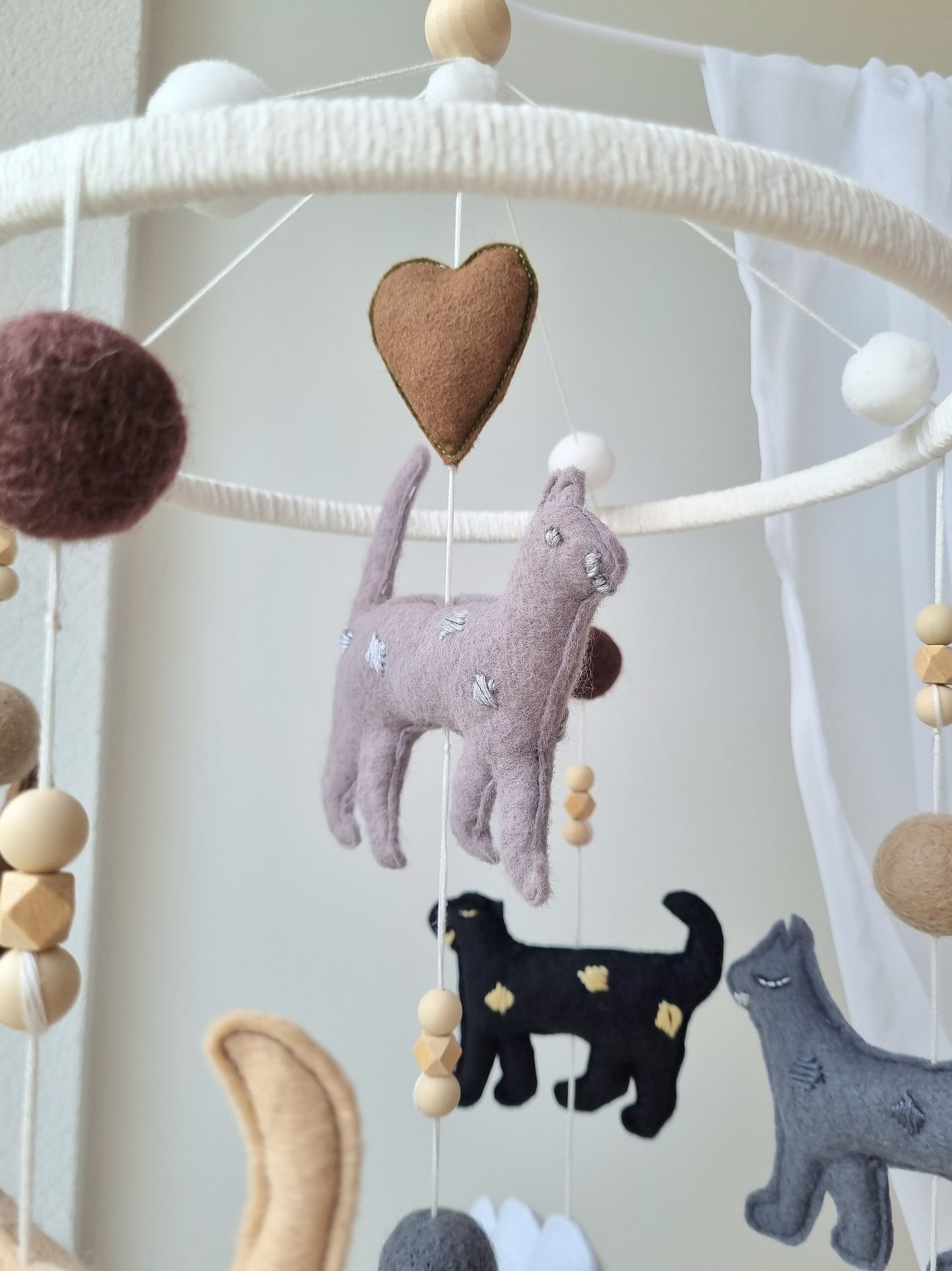 Baby Mobile Nature Cats