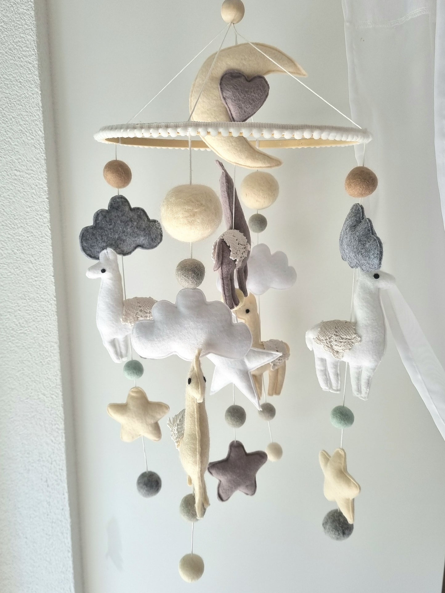 Baby Mobile Alpaka dream color