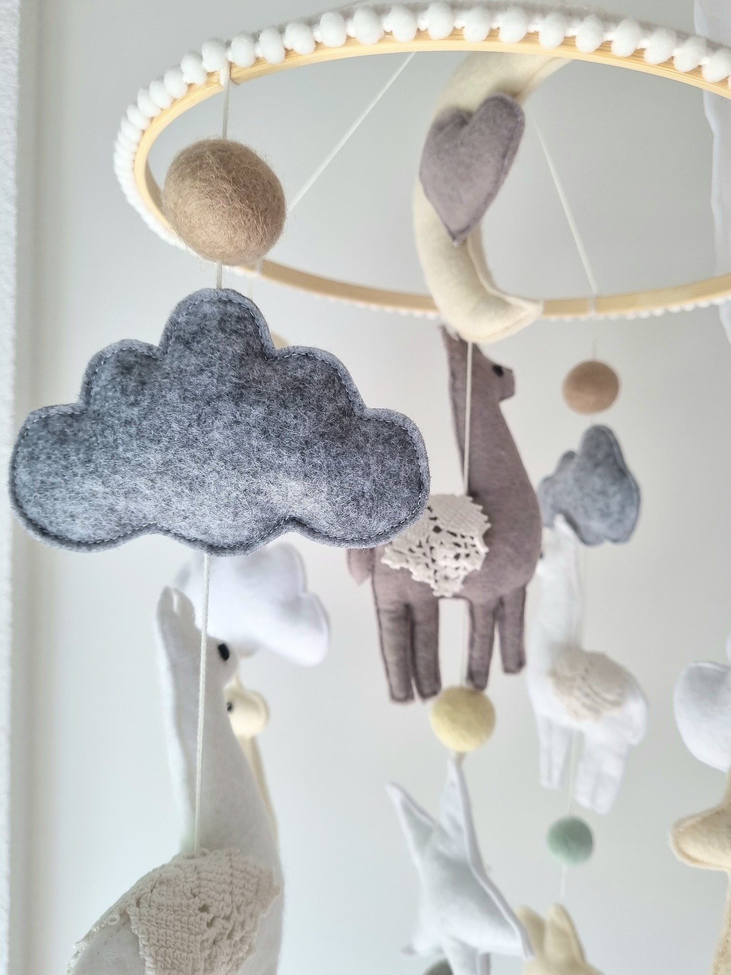 Baby Mobile Alpaka dream color