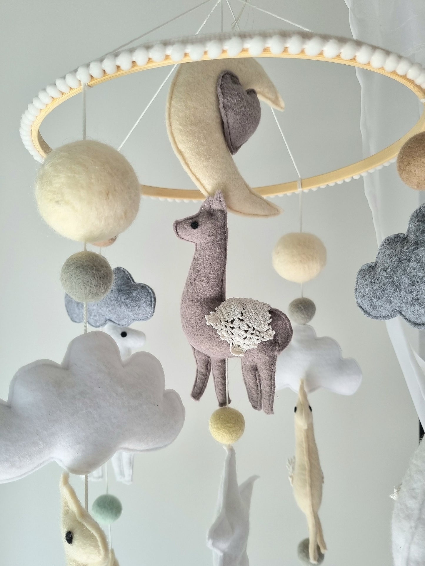Baby Mobile Alpaka dream color