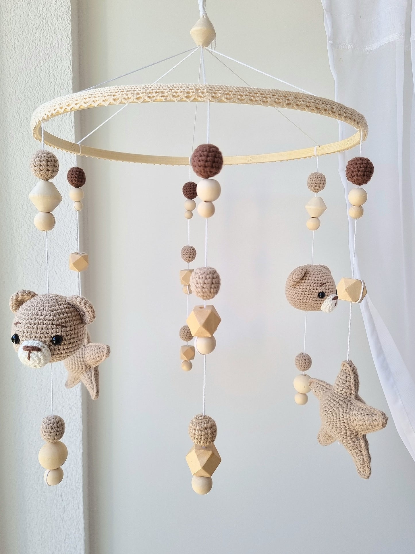 Baby Mobile Häkelliebe Bärchen