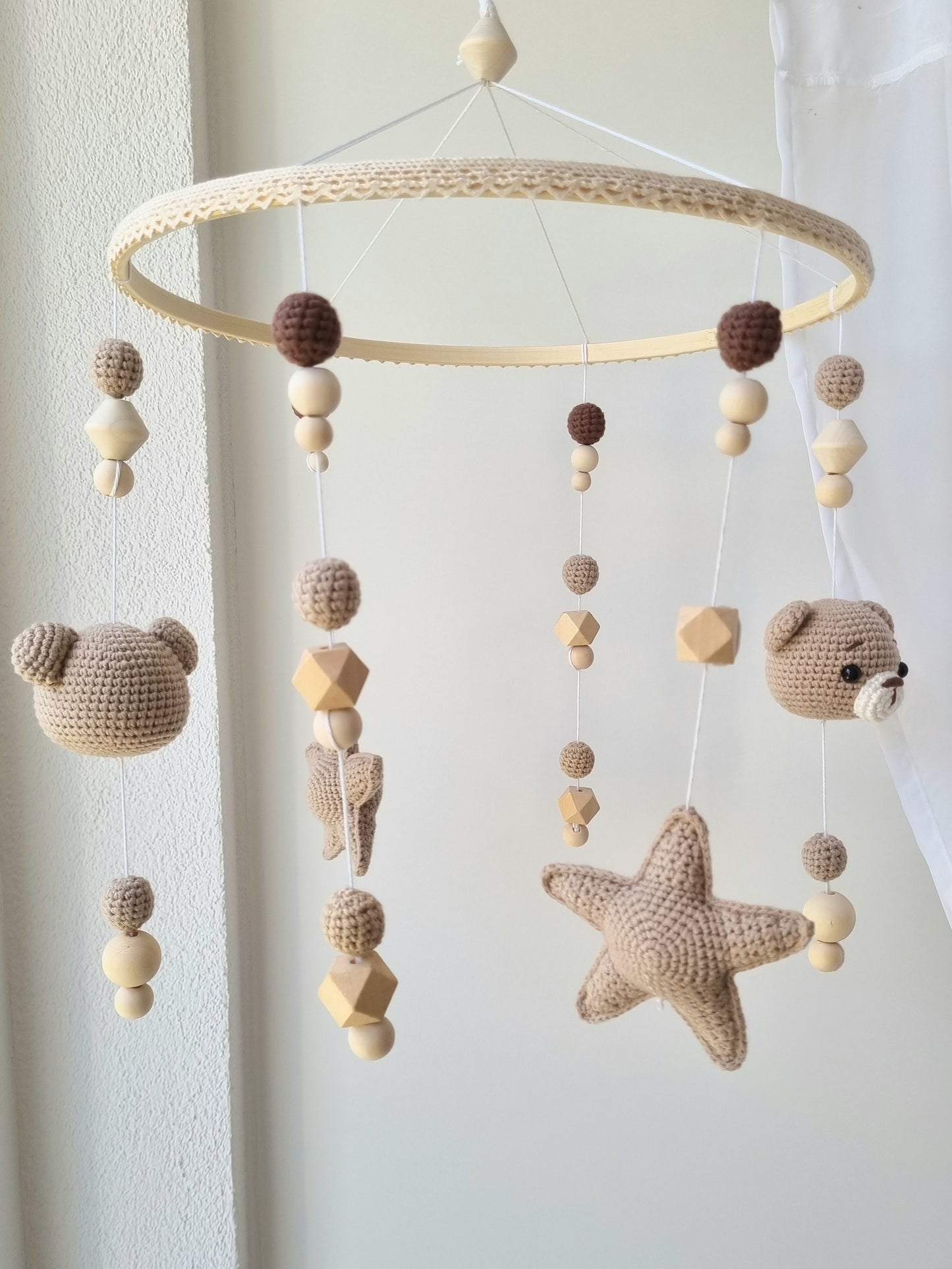 Baby Mobile Häkelliebe Bärchen