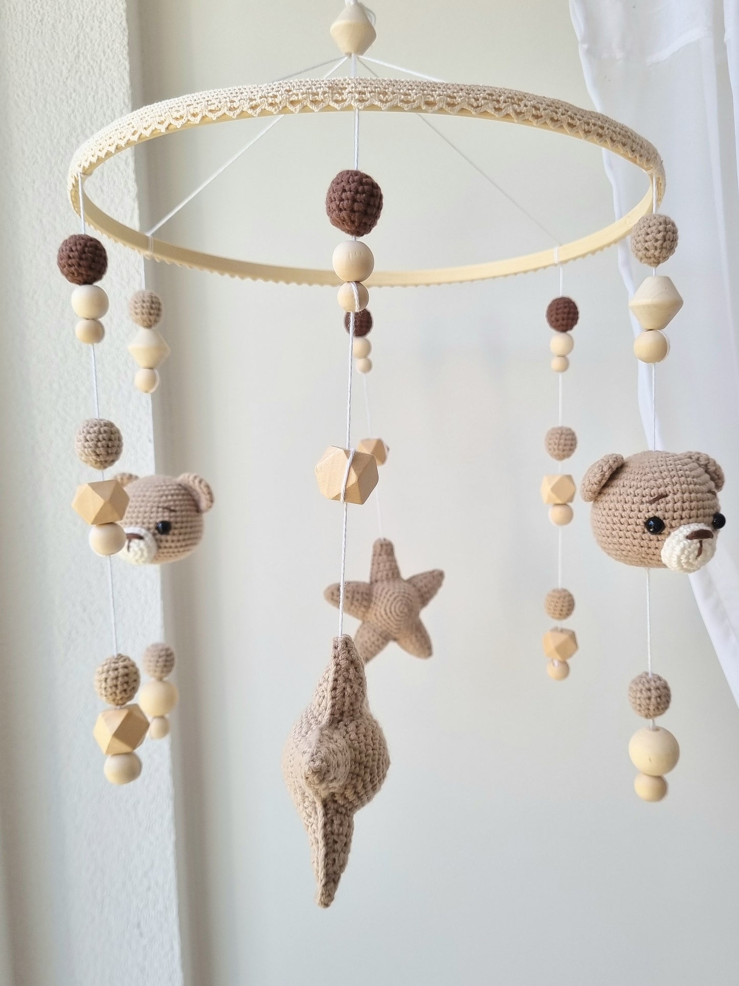 Baby Mobile Häkelliebe Bärchen