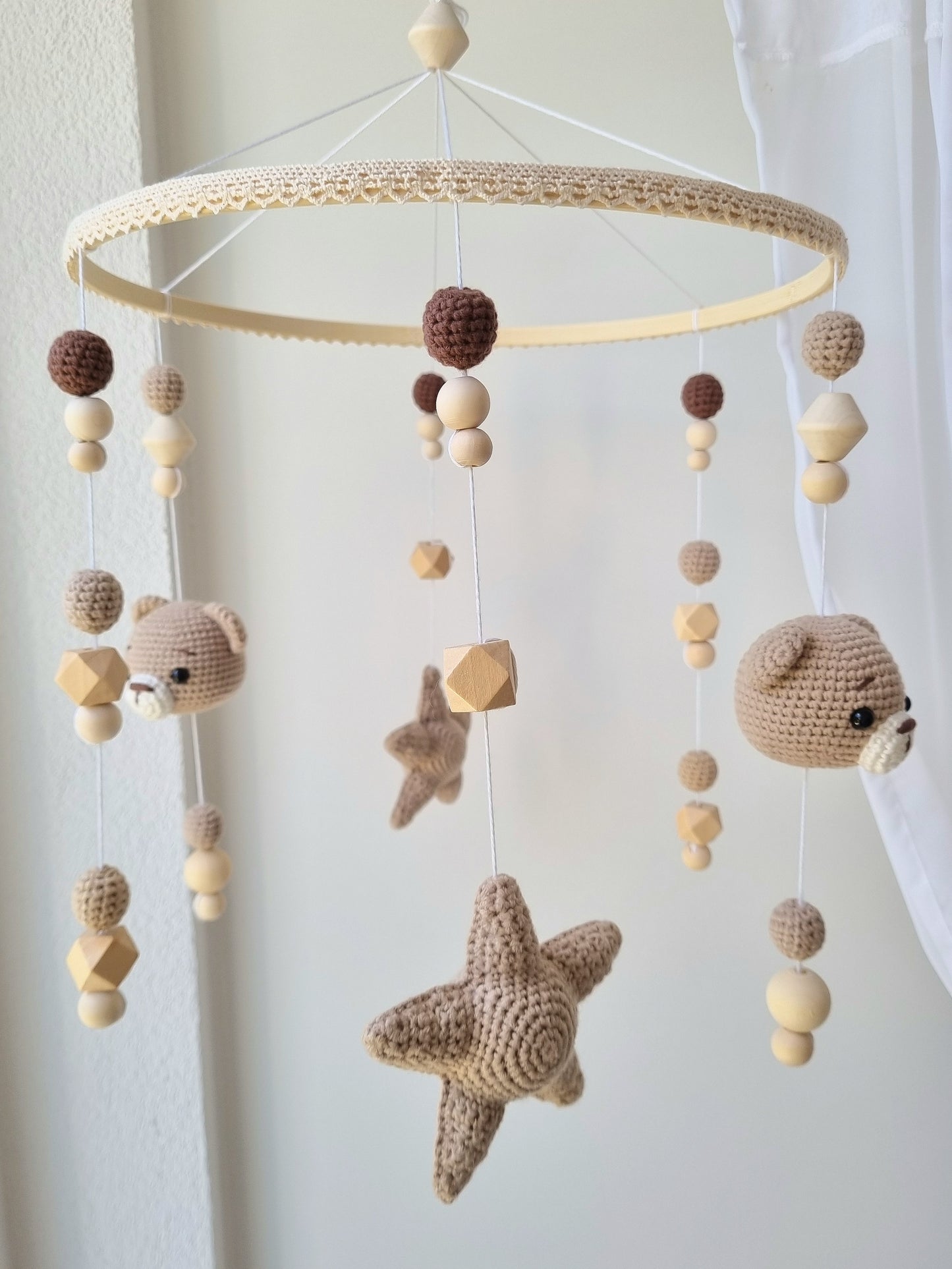 Baby Mobile Häkelliebe Bärchen