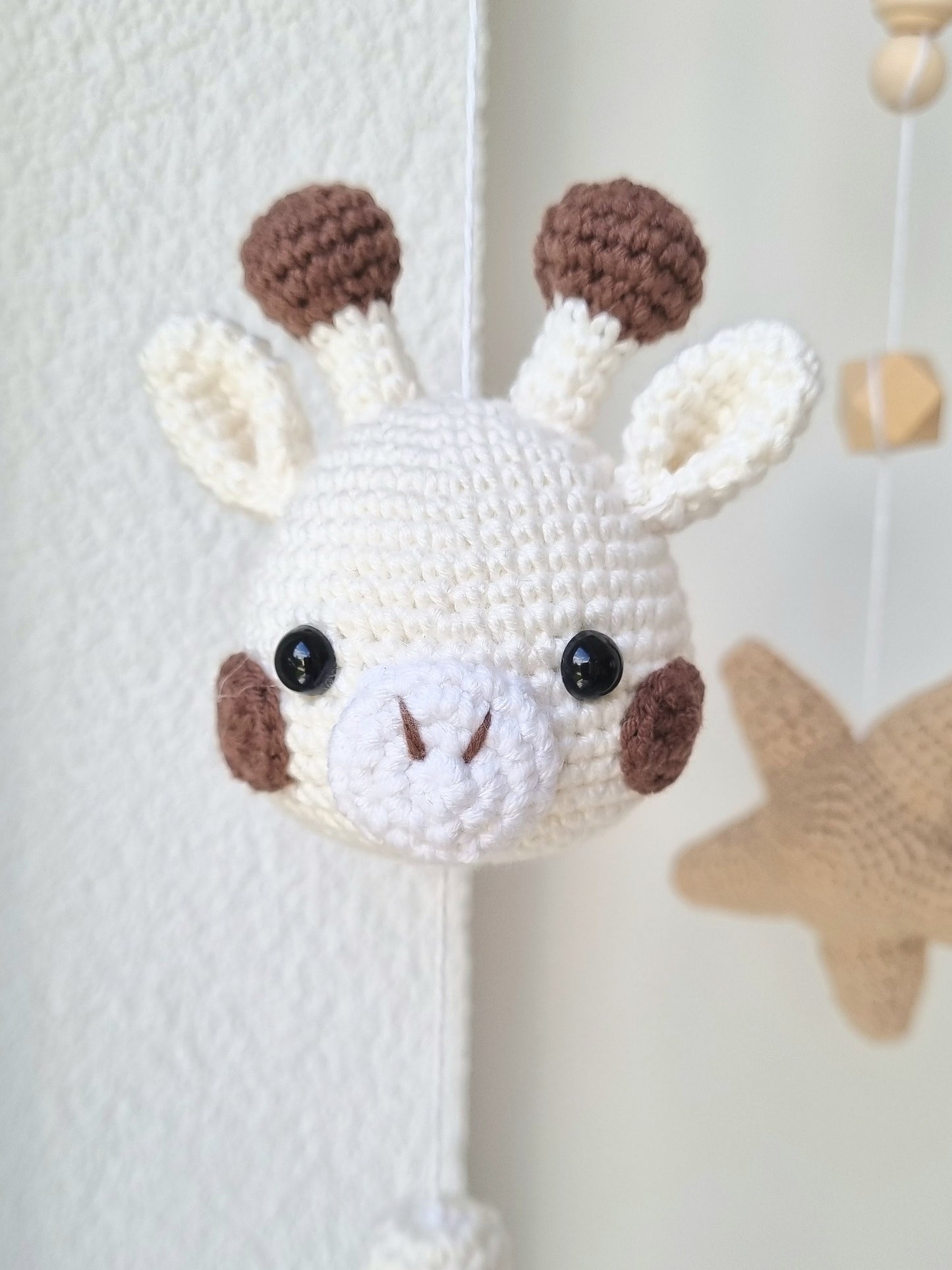 Baby Mobile Häkelliebe Giraffe