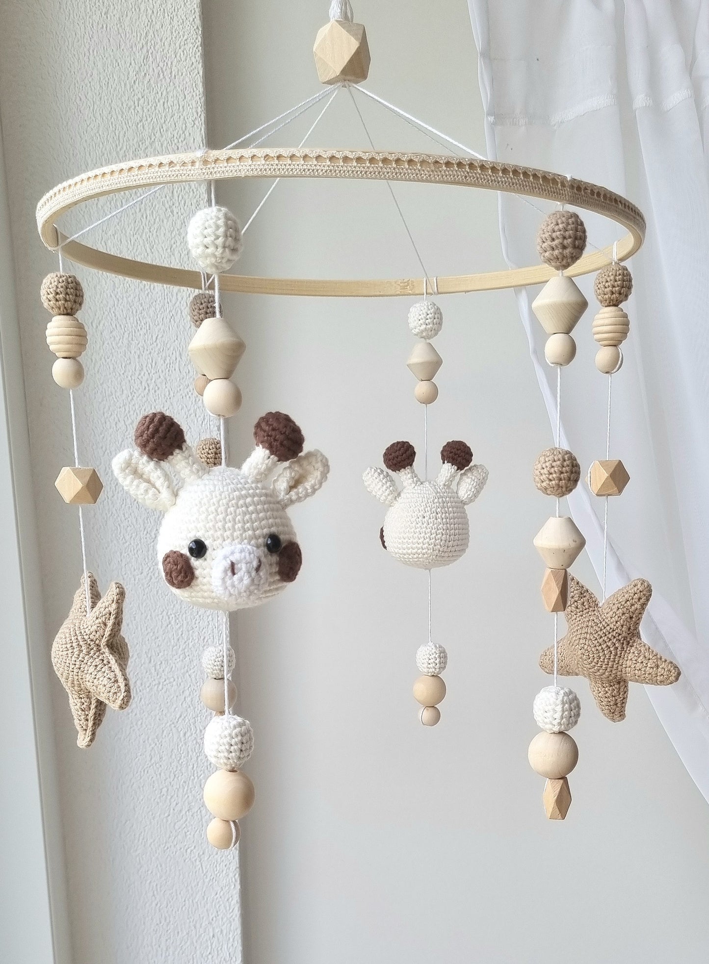 Baby Mobile Häkelliebe Giraffe