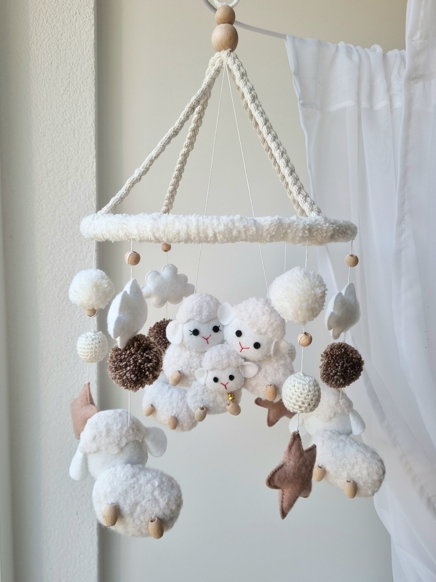 Baby Mobile Schäfchen Liebe
