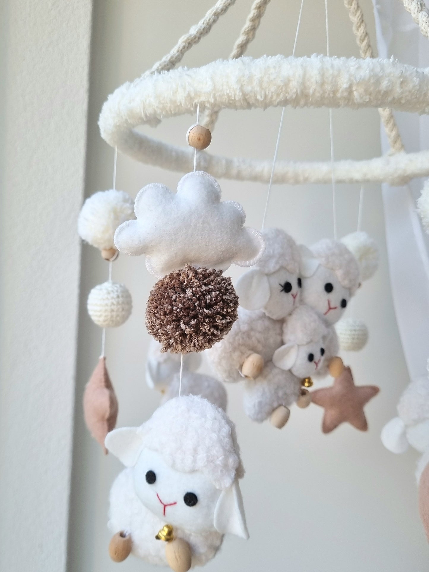 Baby Mobile Schäfchen Liebe