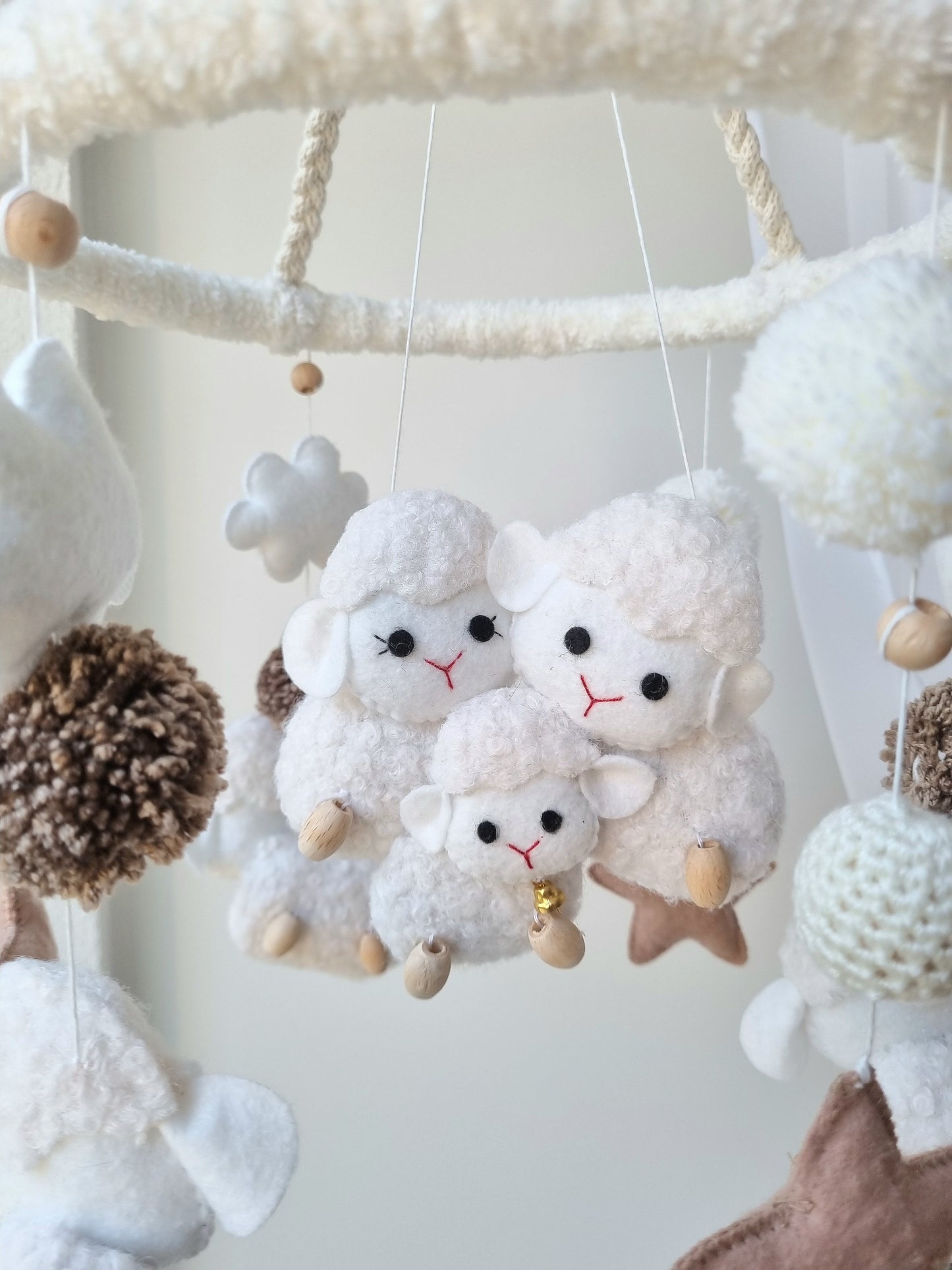 Baby Mobile Schäfchen Liebe