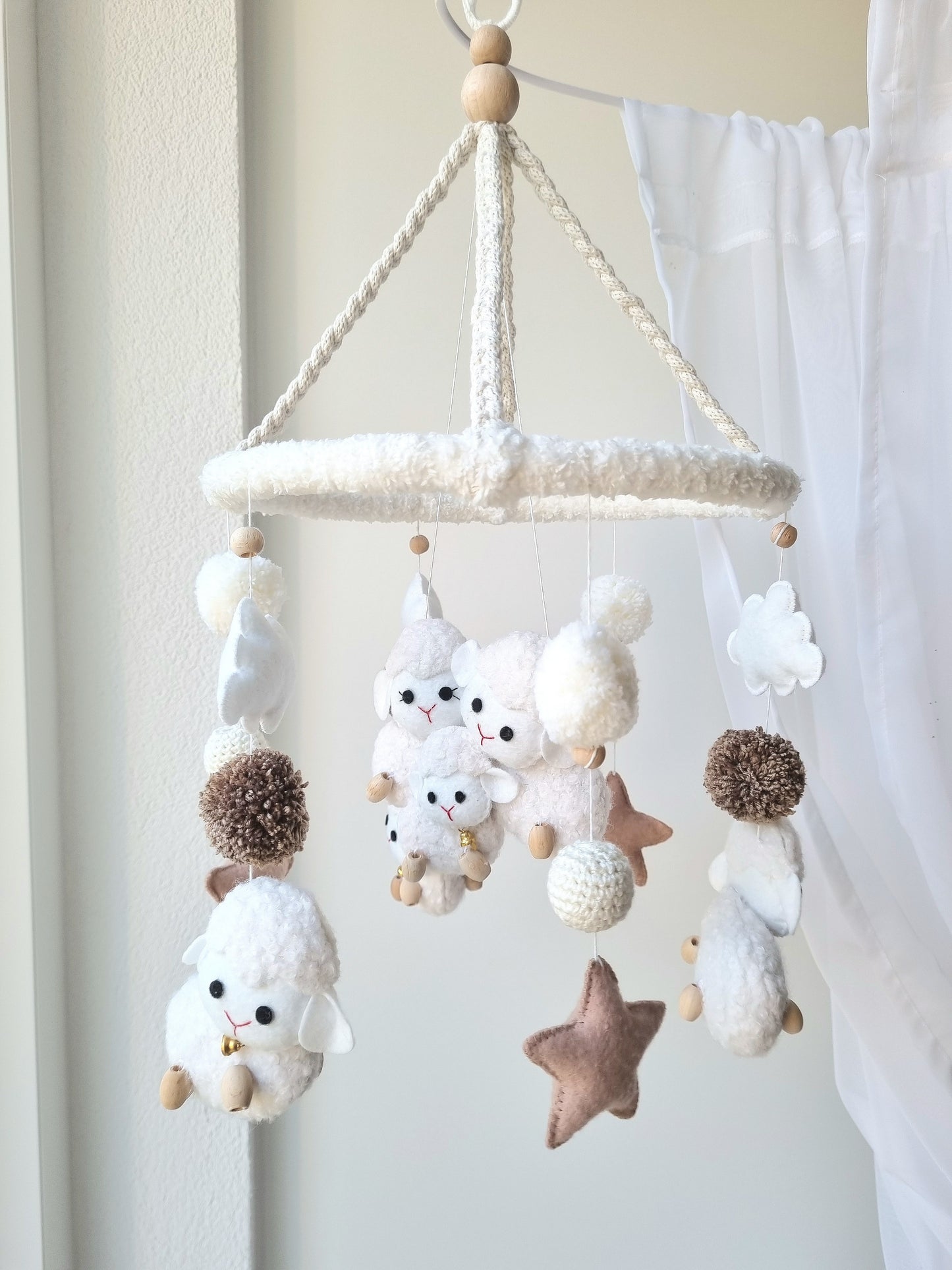 Baby Mobile Schäfchen Liebe