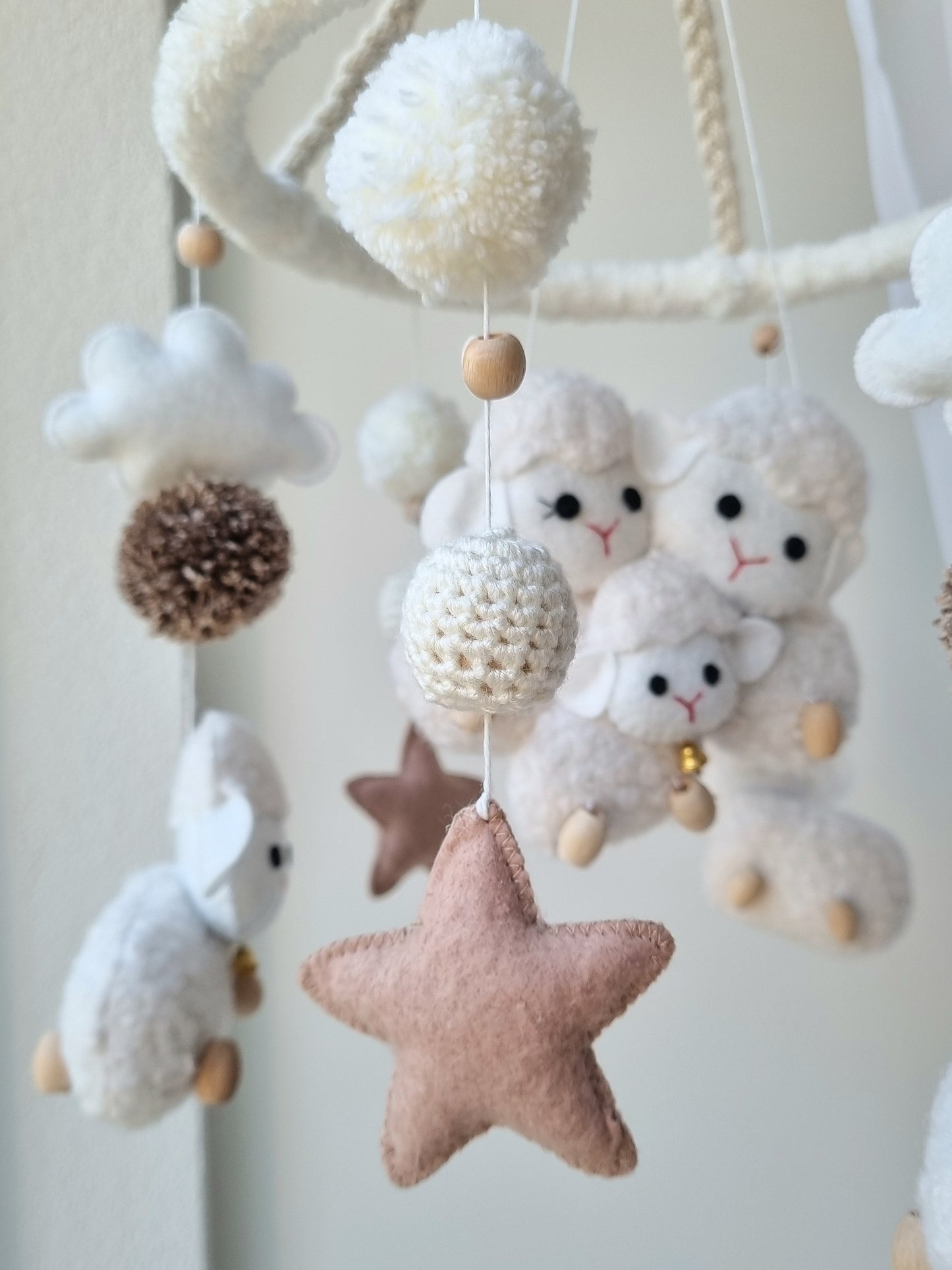 Baby Mobile Schäfchen Liebe