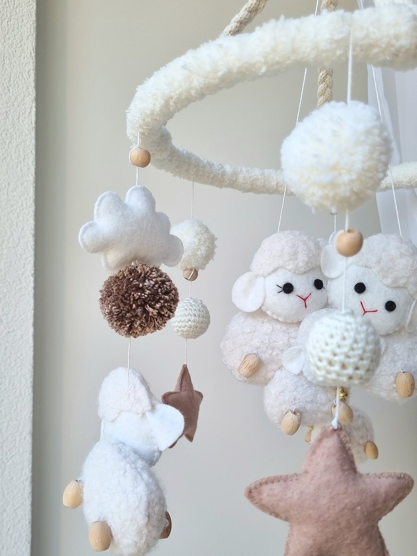 Baby Mobile Schäfchen Liebe