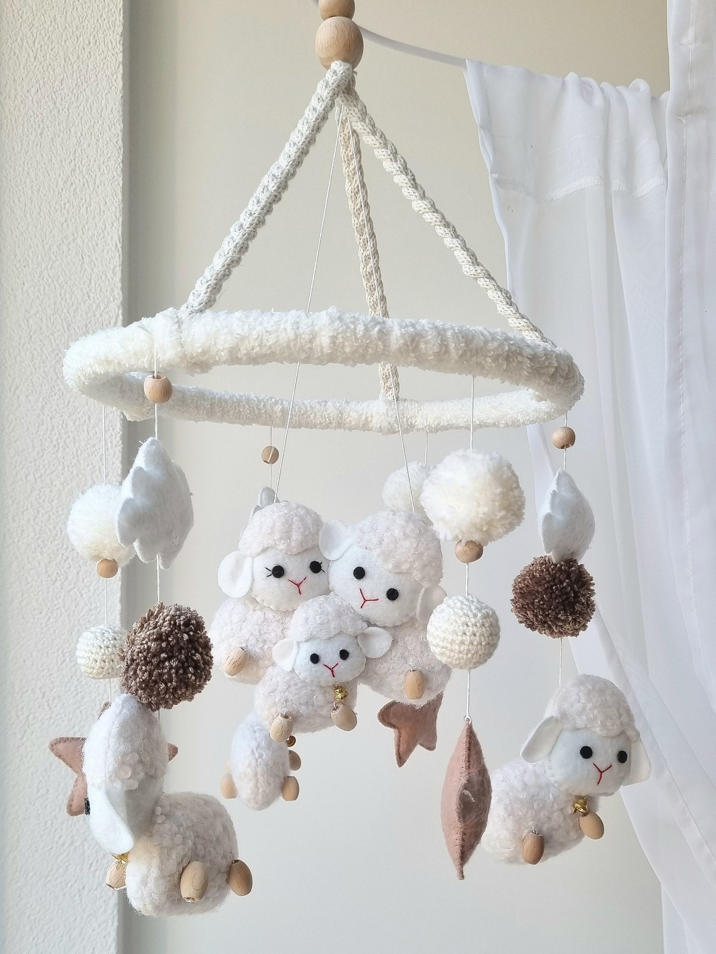 Baby Mobile Schäfchen Liebe