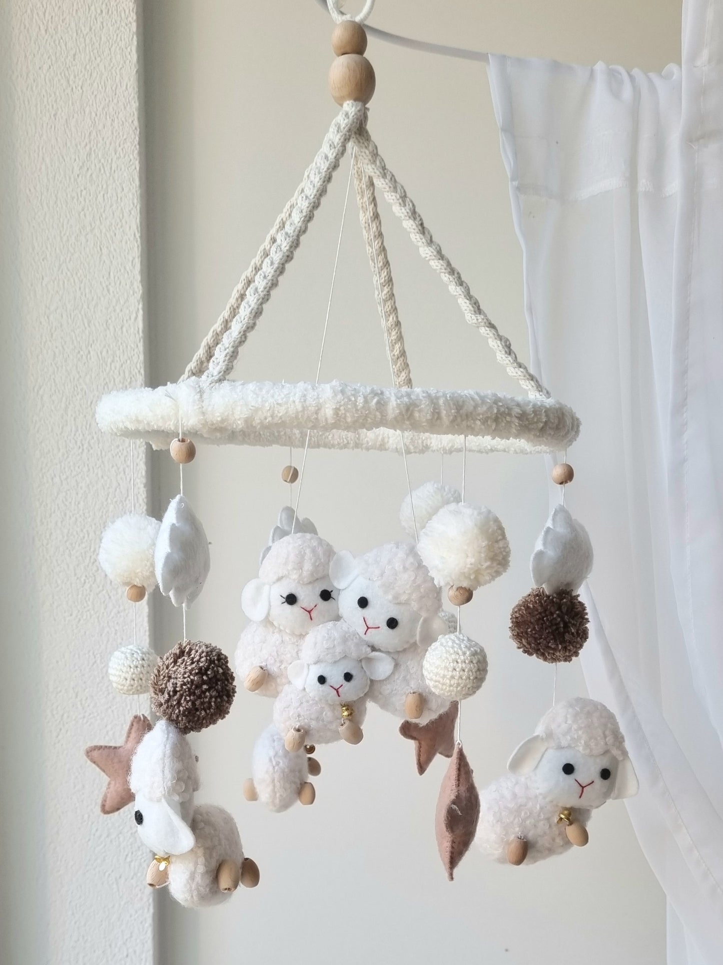 Baby Mobile Schäfchen Liebe
