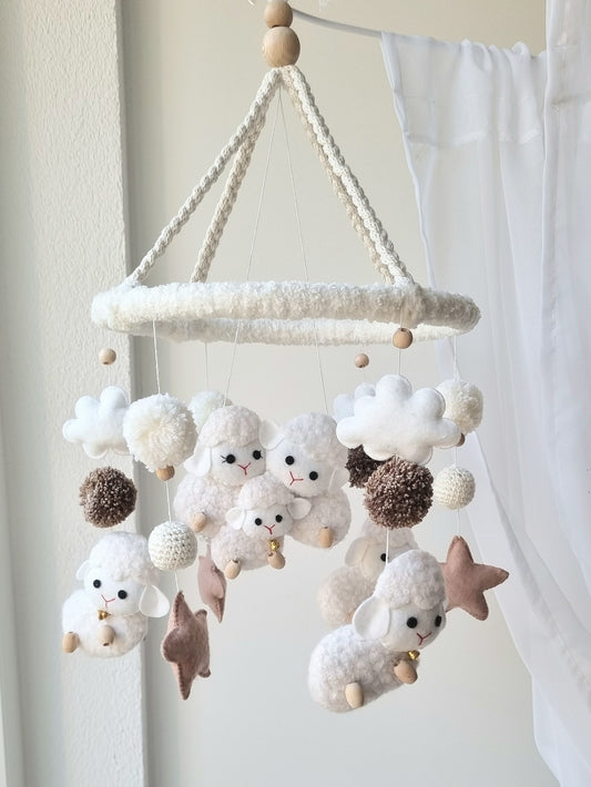Baby Mobile Schäfchen Liebe