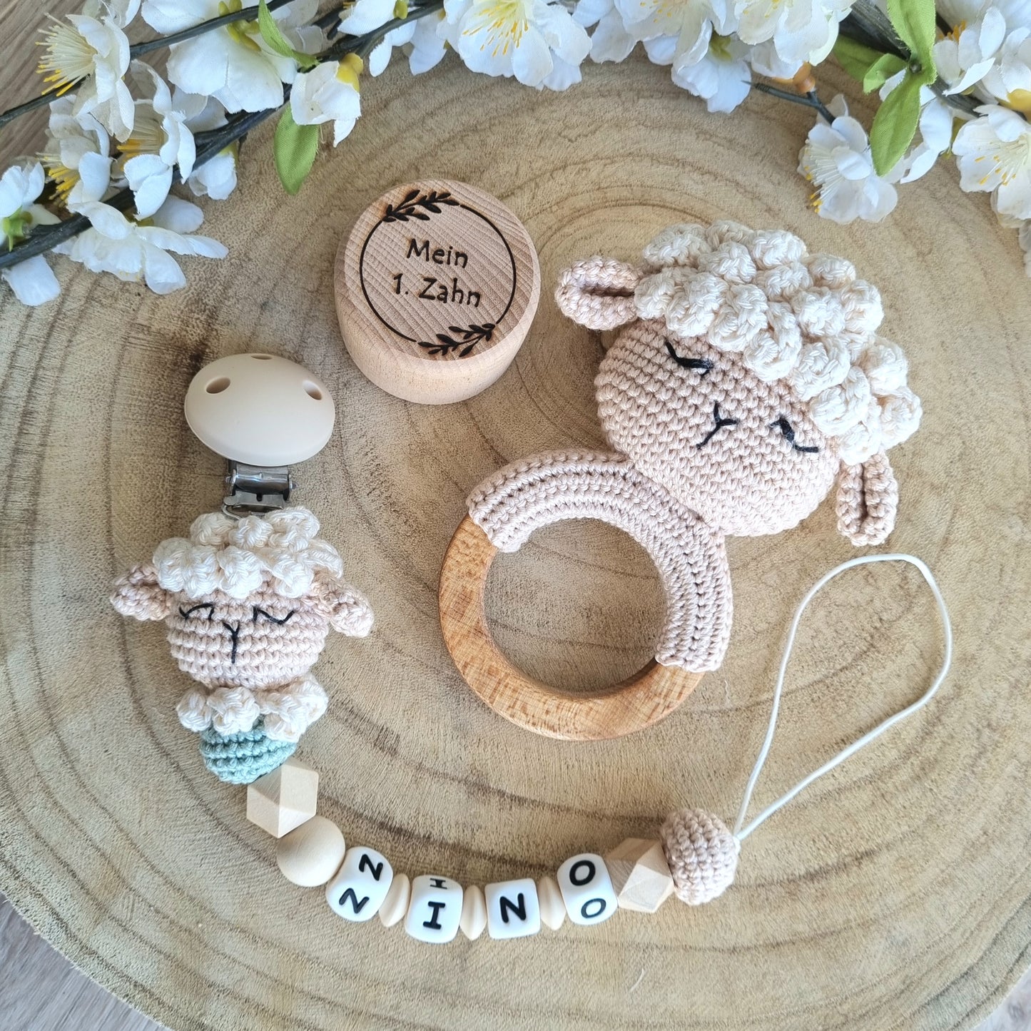 2er oder 3er Set Crochet Liebe Schaf