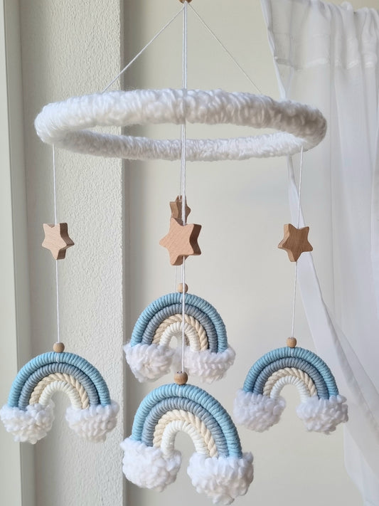 Baby Mobile Puffel Makramee Sea