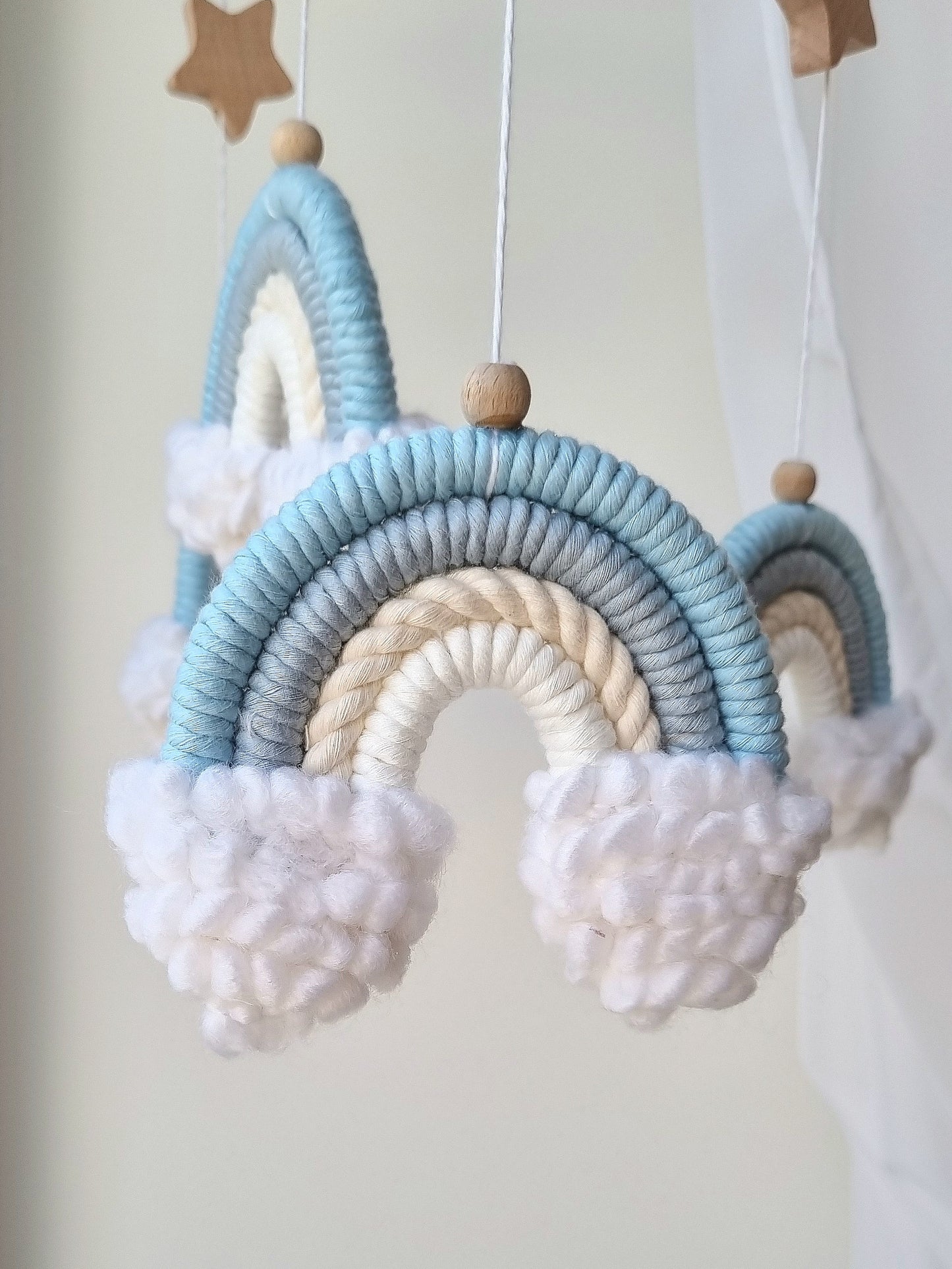 Baby Mobile Puffel Makramee Sea
