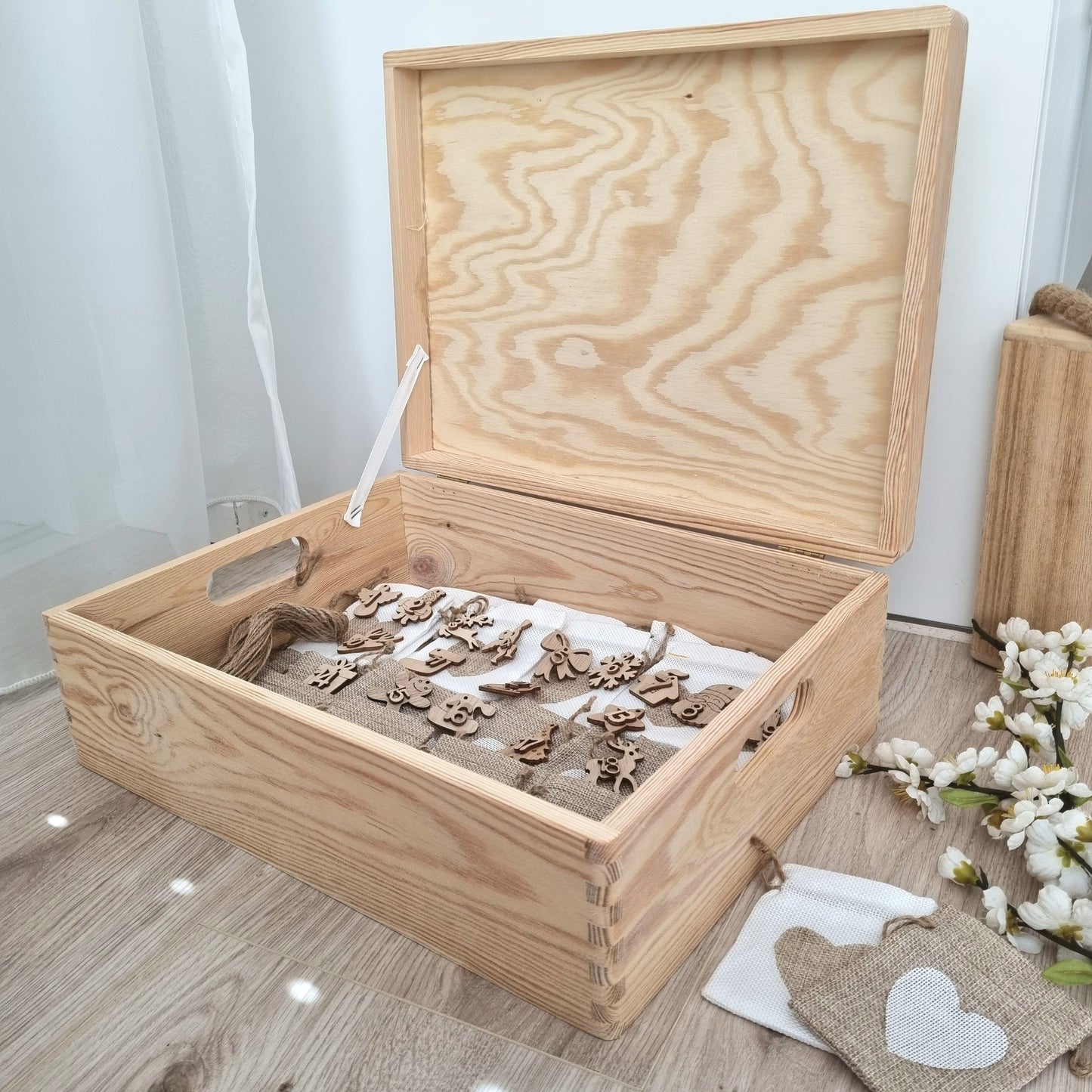 Adventsbox Stars personalisiert gross/klein
