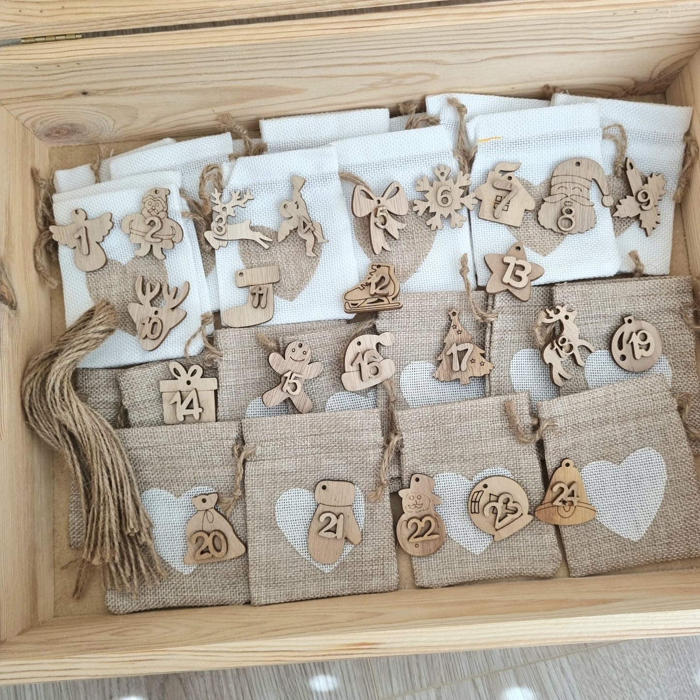 Adventsbox Stars personalisiert gross/klein