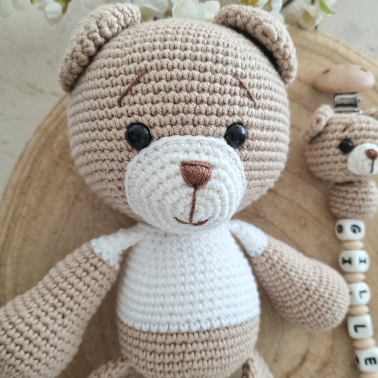 2er oder 3er Set Teddy hellbraun