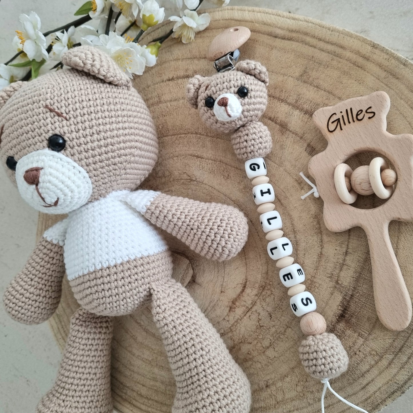 2er oder 3er Set Teddy hellbraun