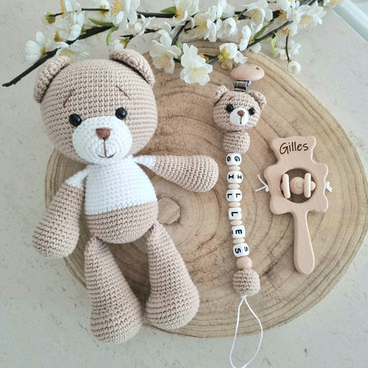 2er oder 3er Set Teddy hellbraun