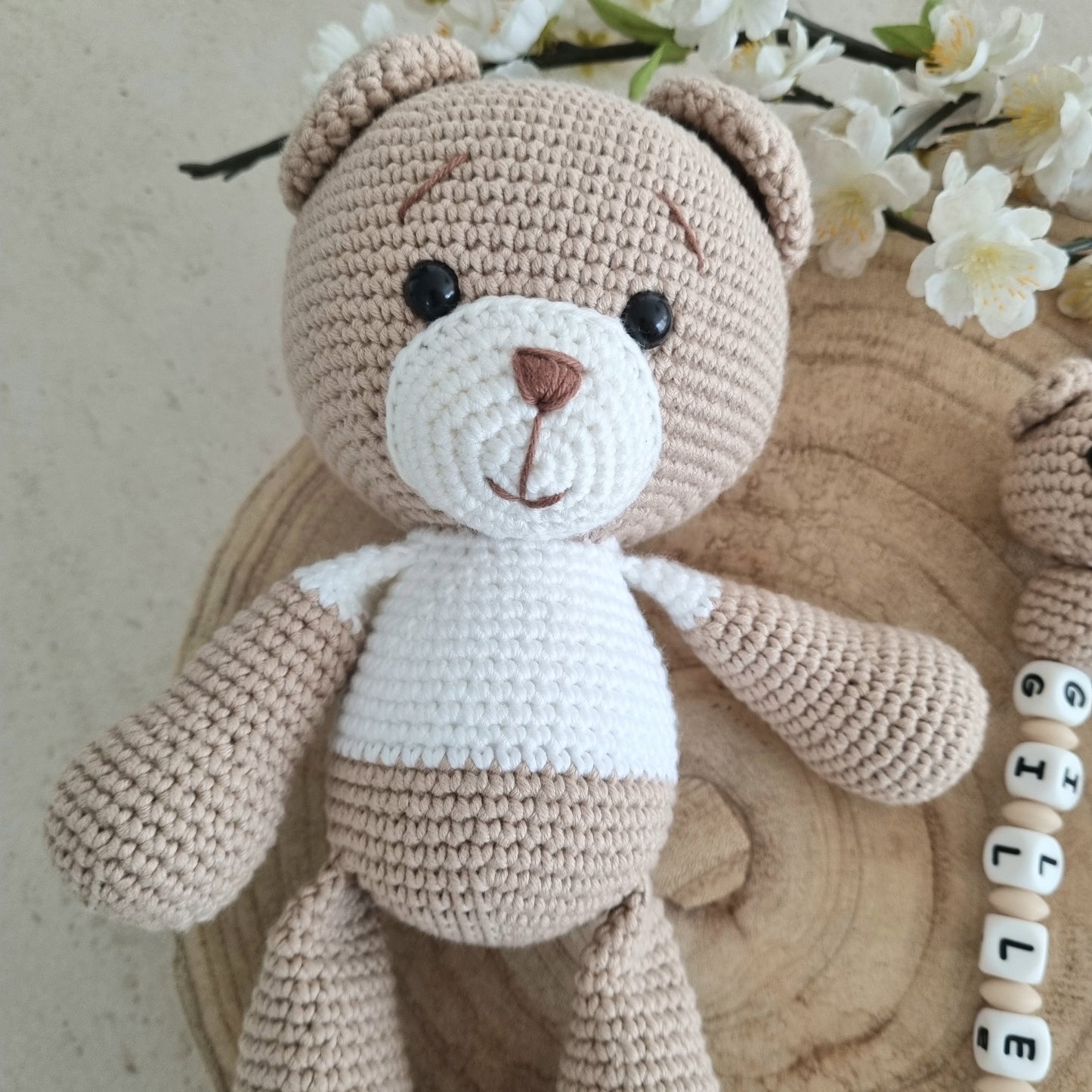 2er oder 3er Set Teddy hellbraun