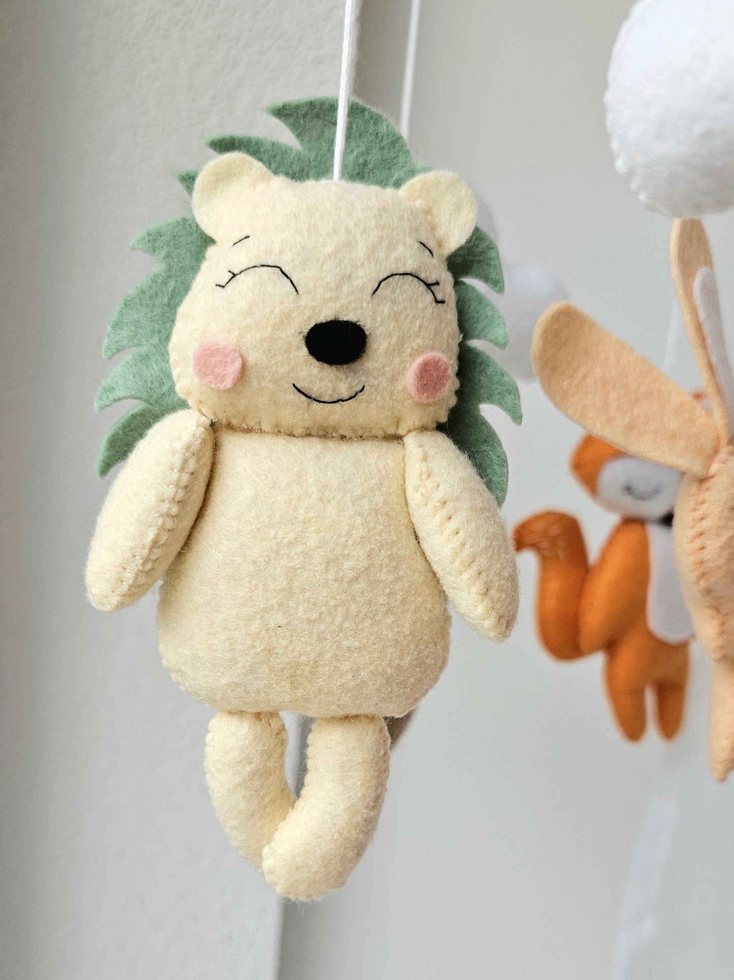 Baby Mobile Waldtiere orange