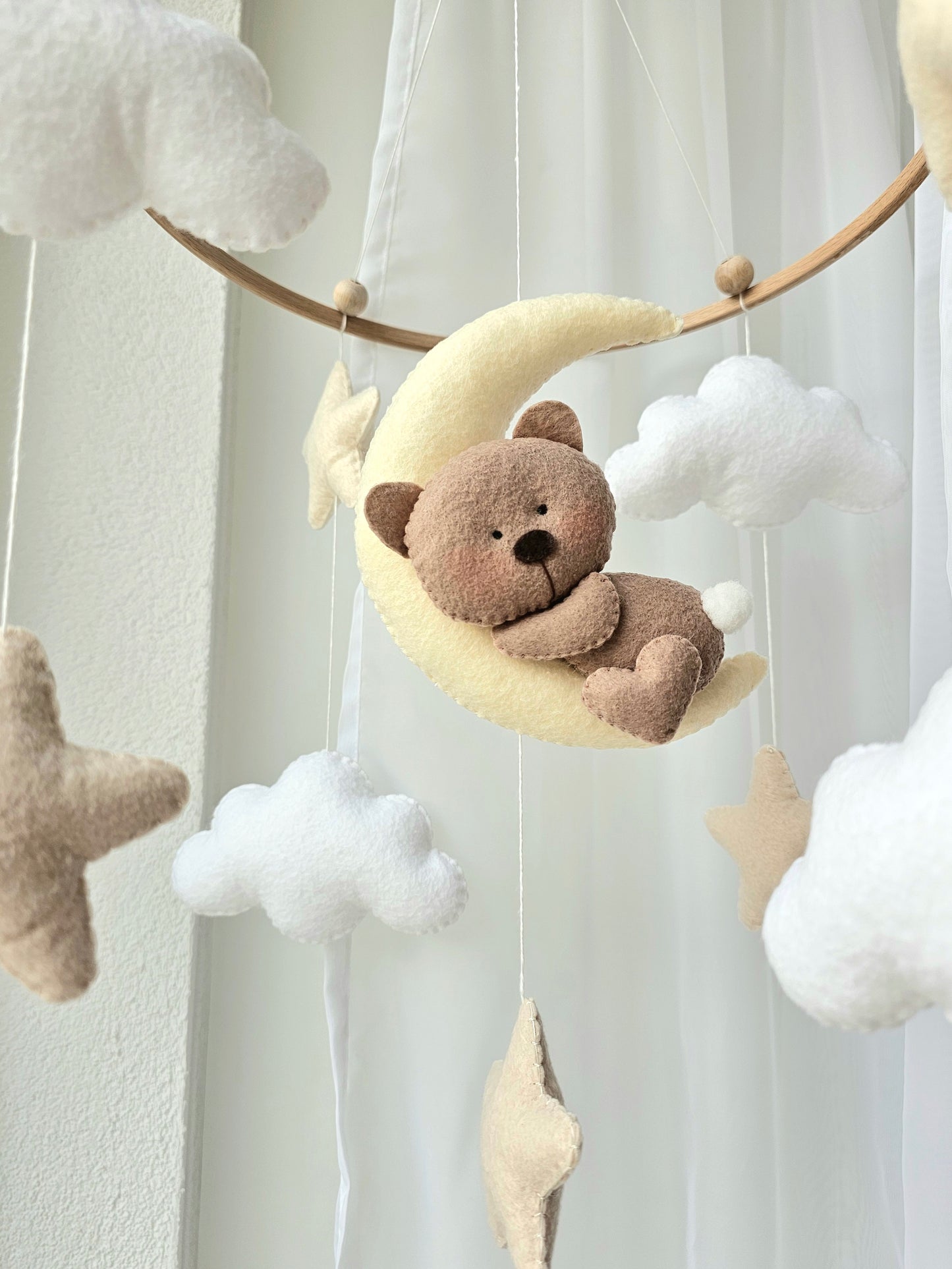 Baby Mobile Bärchen beige