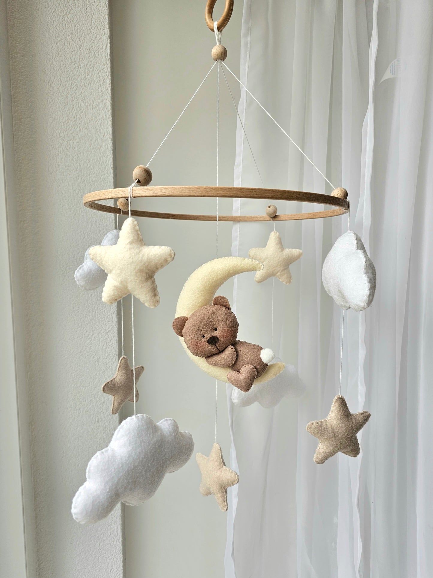 Baby Mobile Bärchen beige