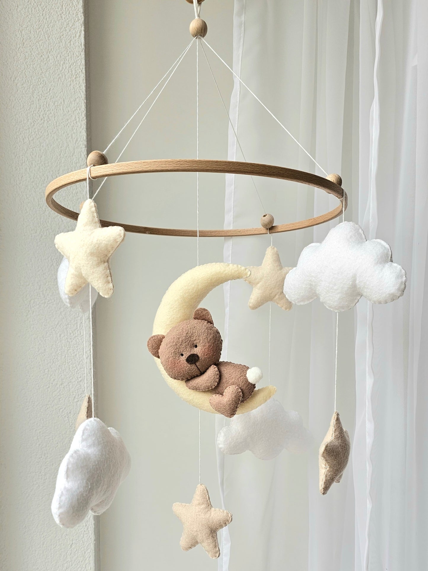 Baby Mobile Bärchen beige